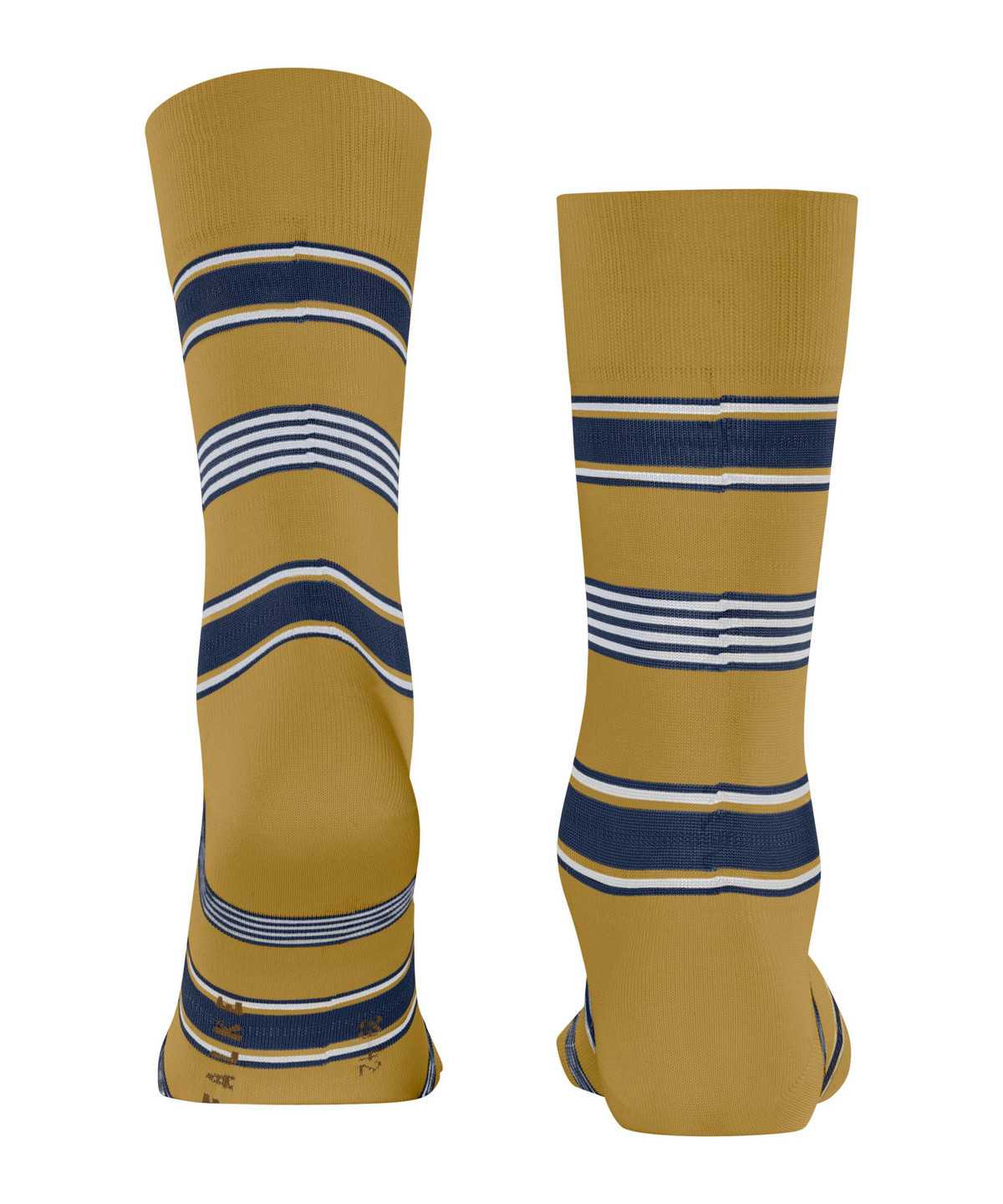 Falke Marina Stripe Socks Zokni Férfi Sárga | RDZO-74069