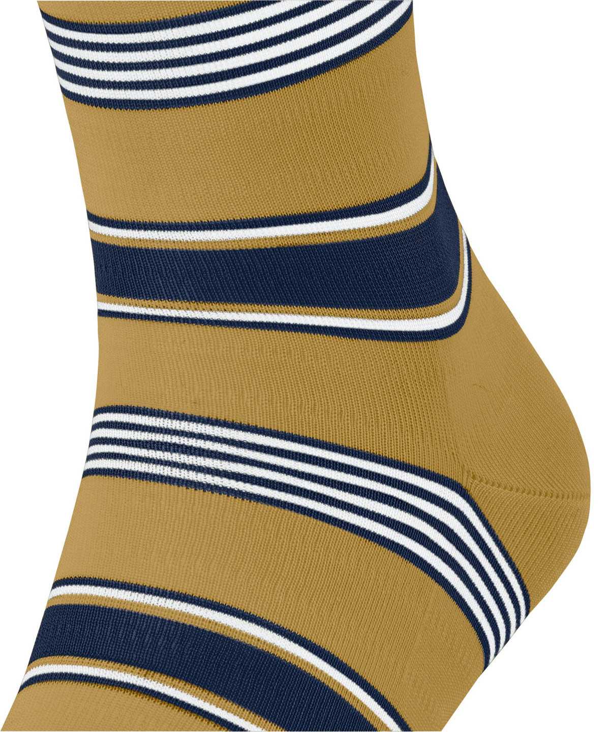 Falke Marina Stripe Socks Zokni Férfi Sárga | RDZO-74069