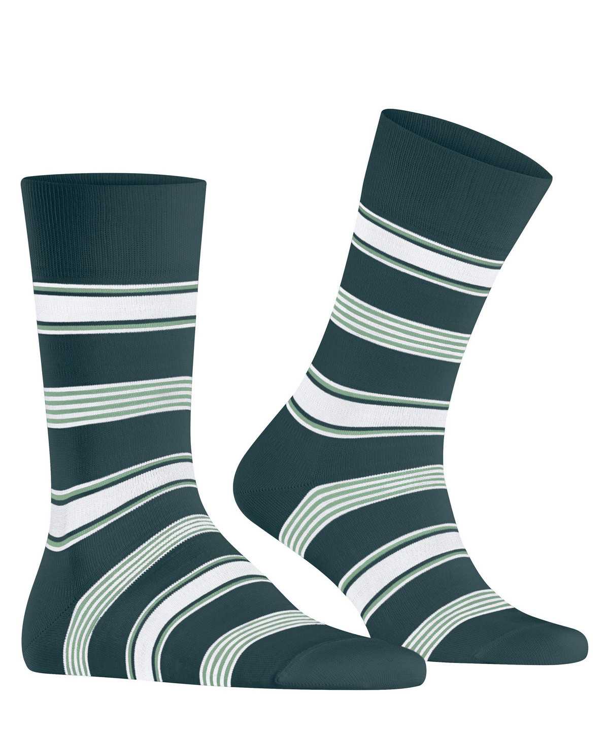 Falke Marina Stripe Socks Zokni Férfi Zöld | IXDJ-32185