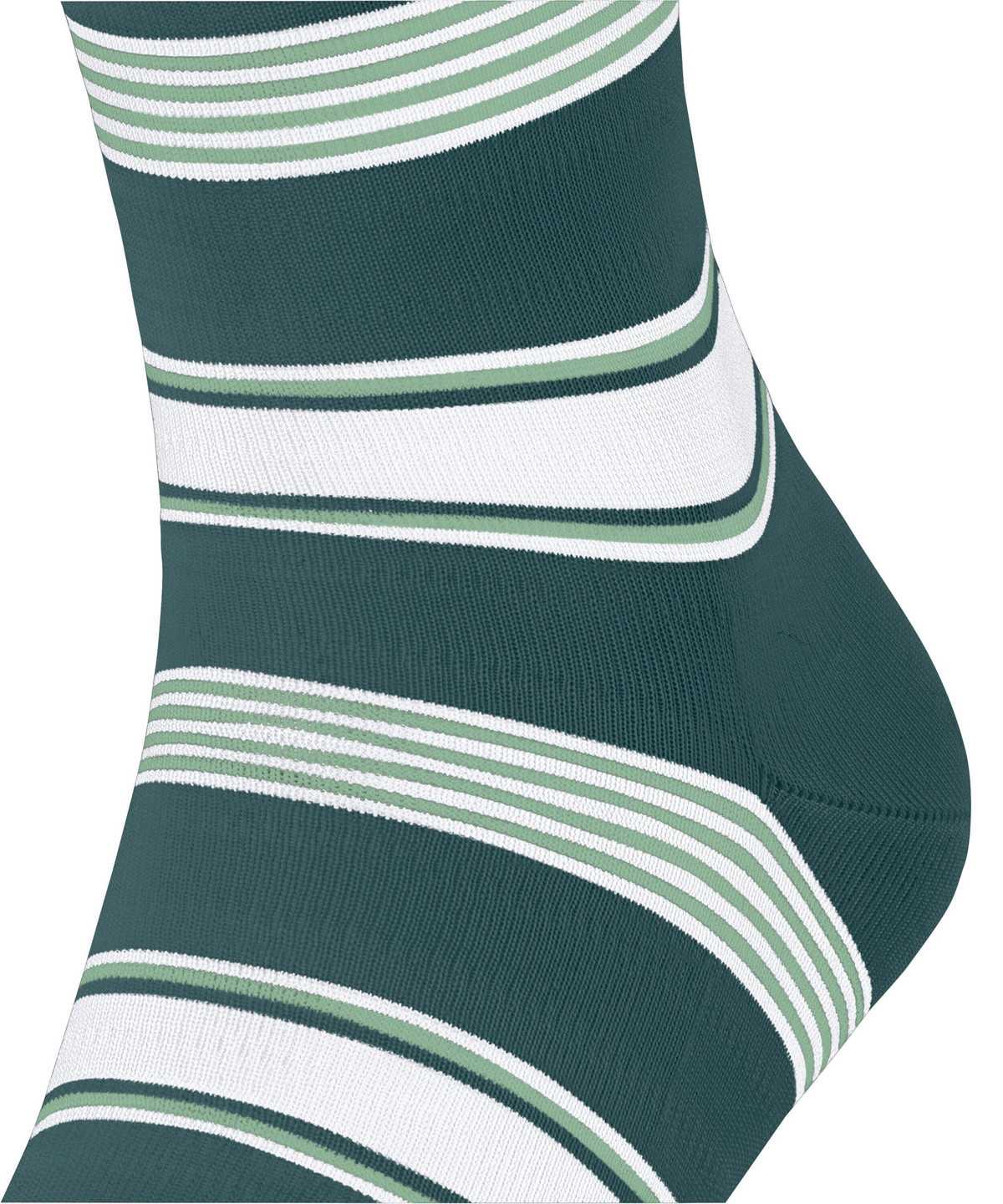 Falke Marina Stripe Socks Zokni Férfi Zöld | IXDJ-32185