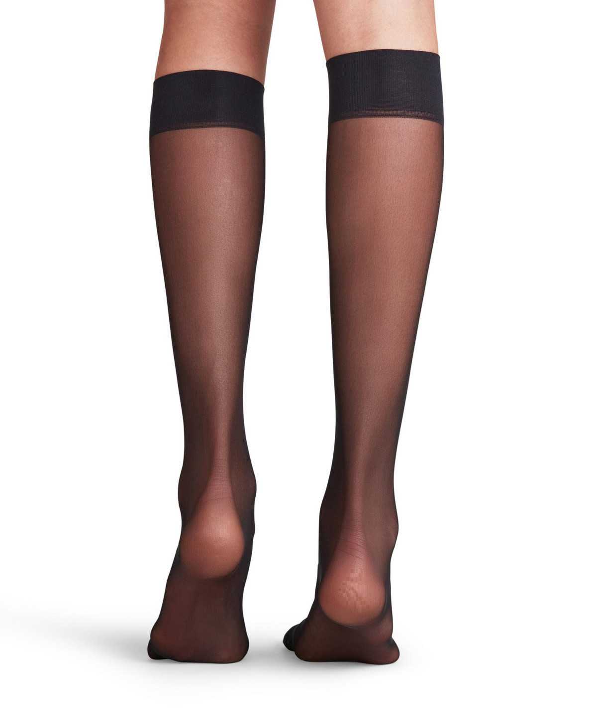 Falke Matt Deluxe 20 DEN Knee-high Socks Zokni Női Fekete | QZNI-60732