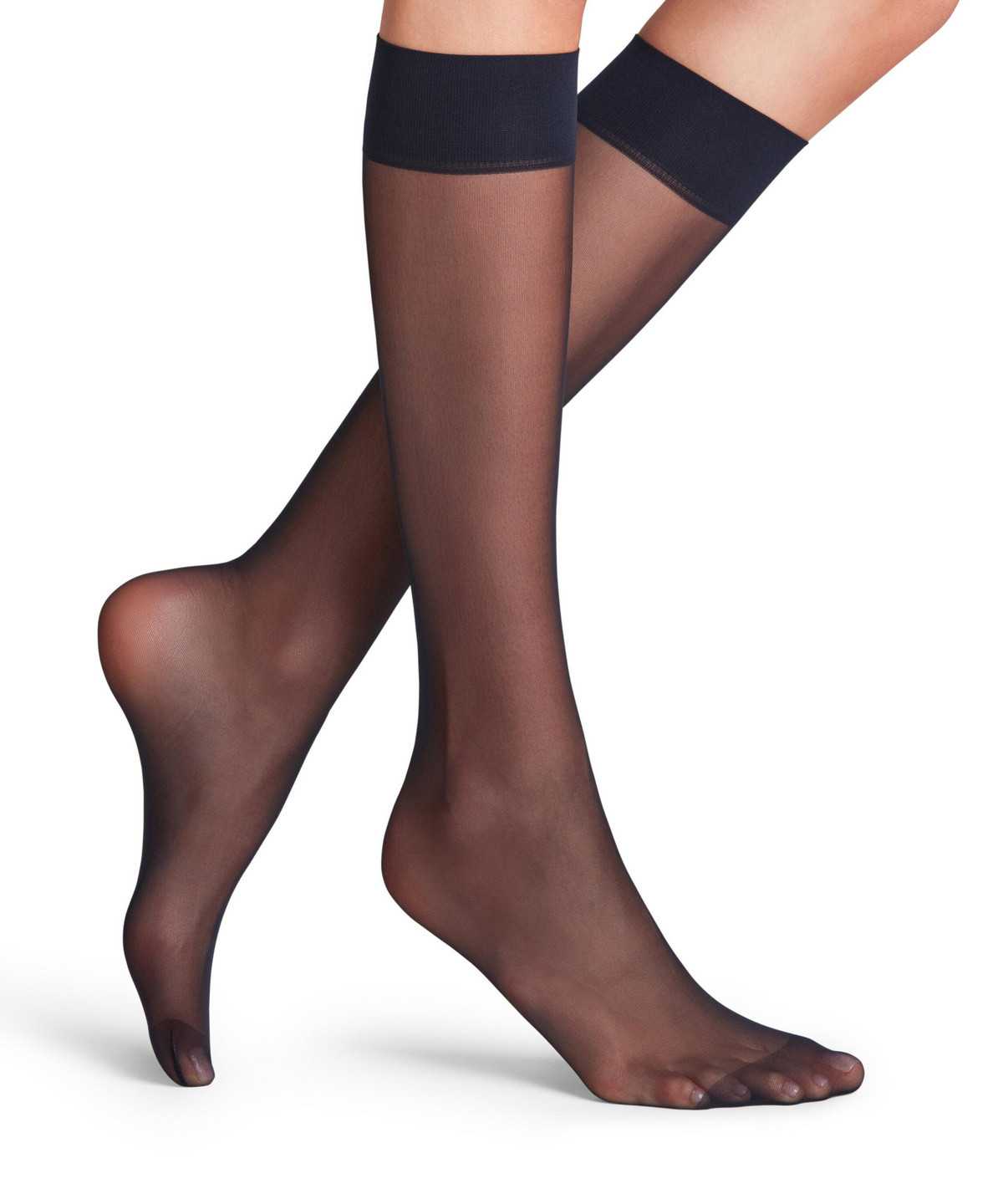 Falke Matt Deluxe 20 DEN Knee-high Socks Zokni Női Kék | FZPS-67043