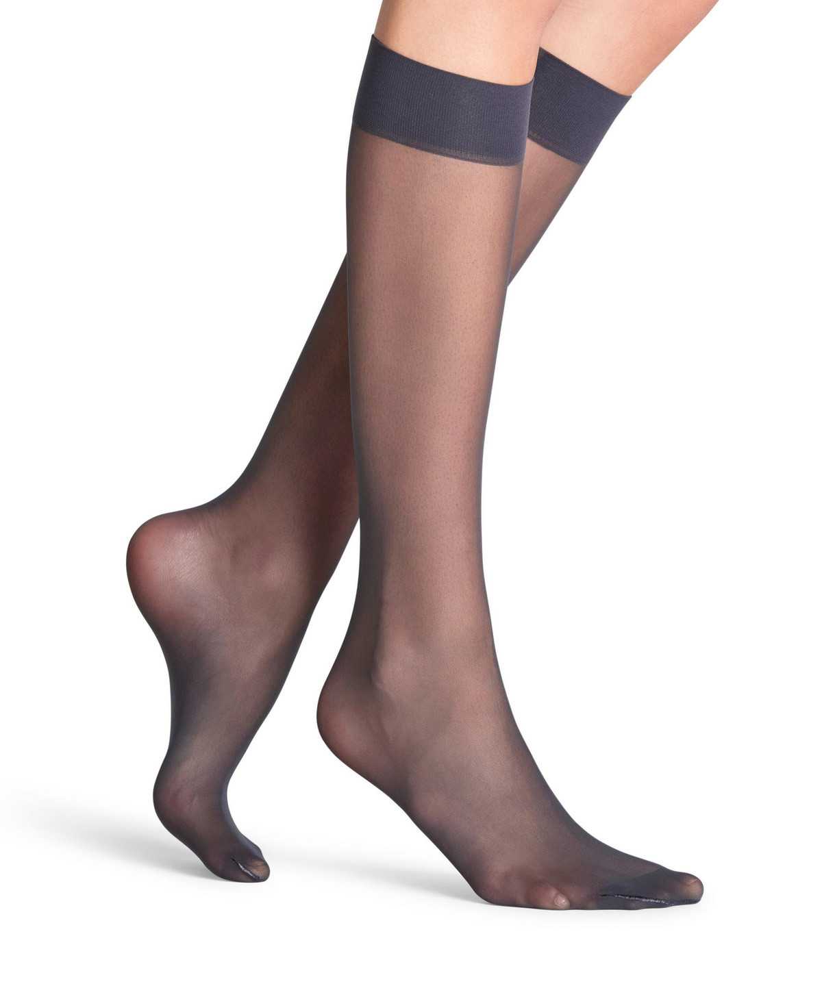 Falke Matt Deluxe 20 DEN Knee-high Socks Zokni Női Szürke | PVNZ-70819