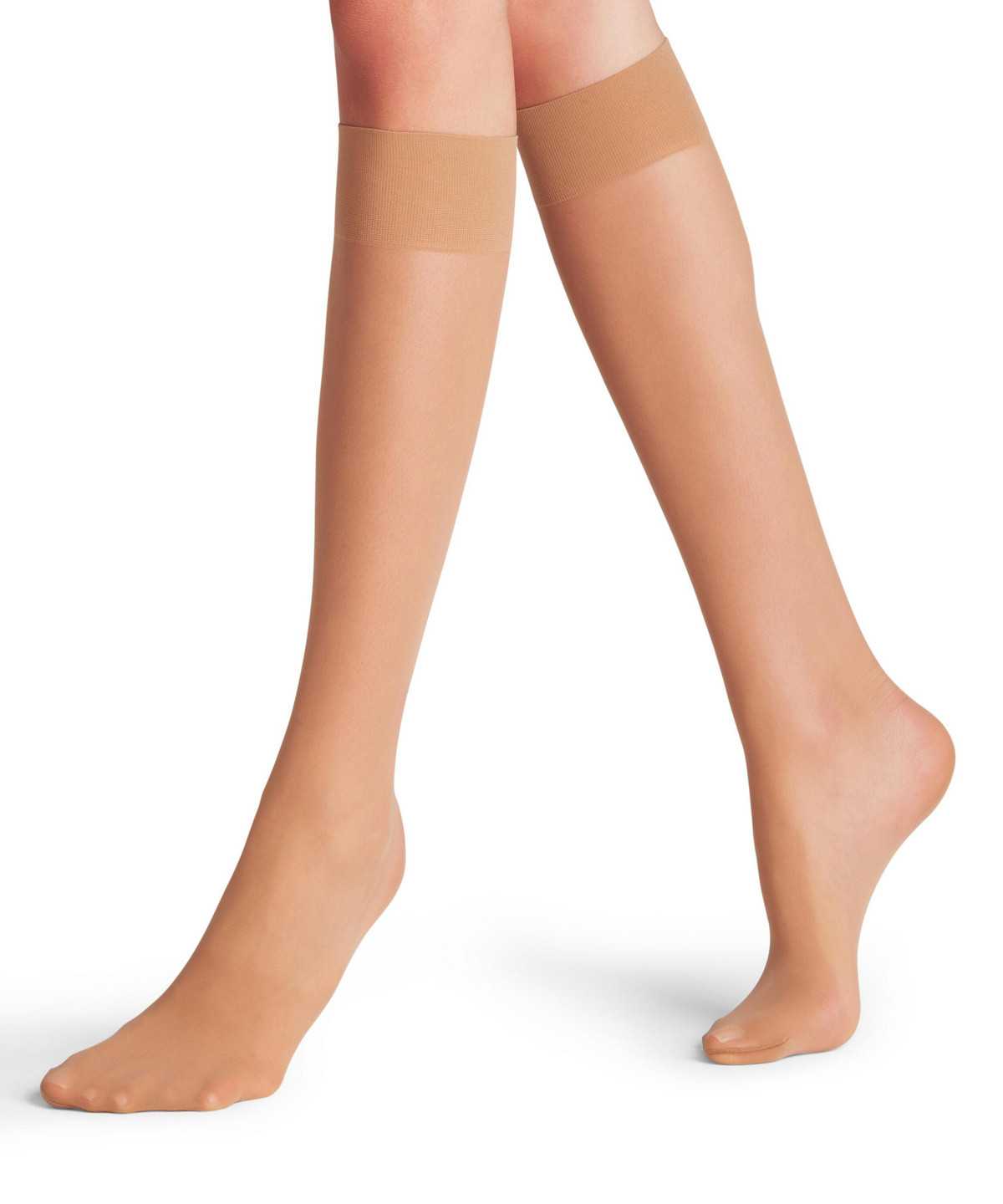 Falke Matt Deluxe 20 DEN Knee-high Socks Zokni Női Barna | WOEI-76093