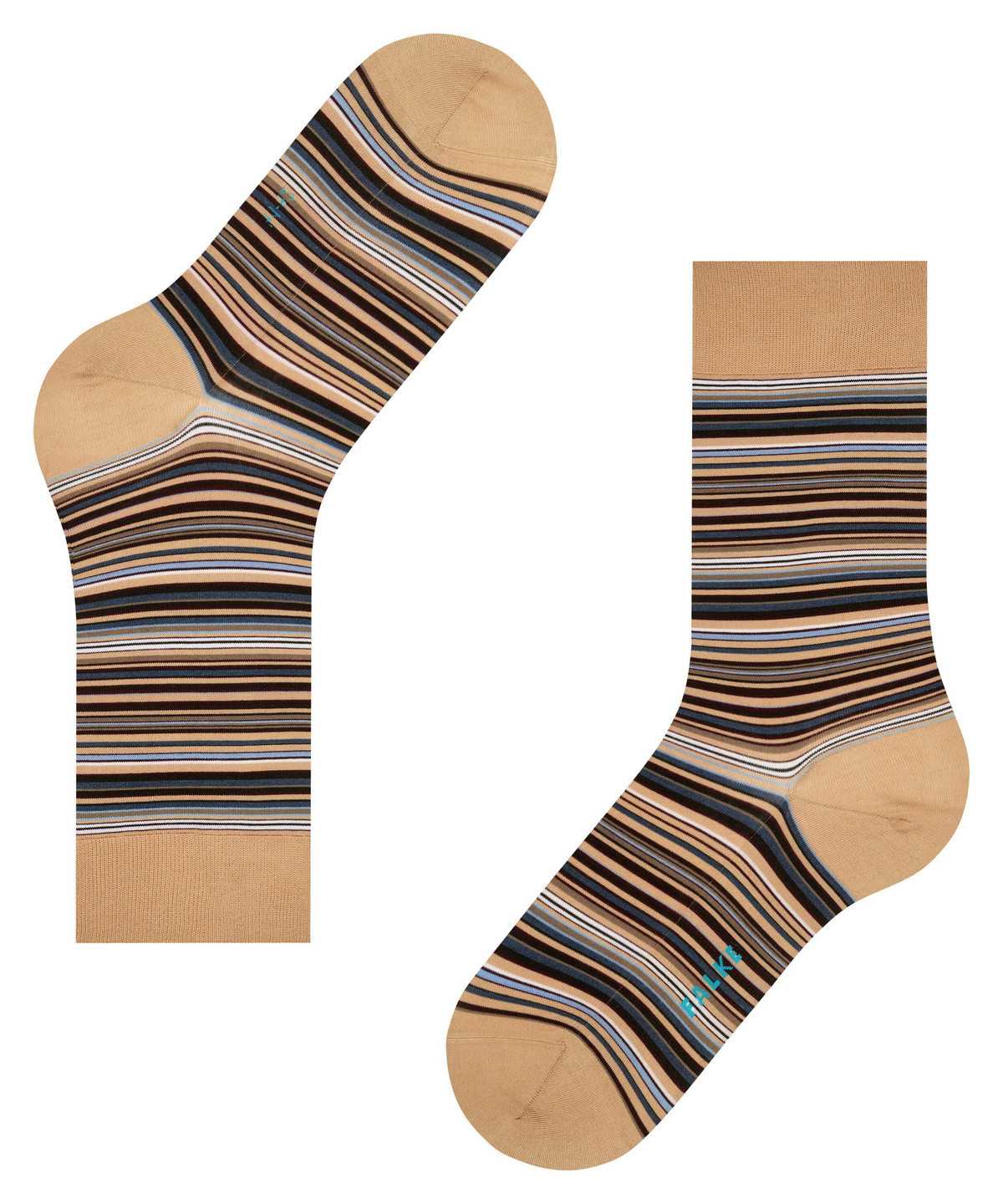 Falke Microblock Socks Zokni Férfi Bézs | GLZW-58912