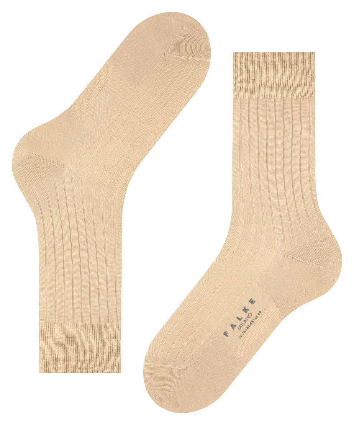 Falke Milano Socks Zokni Férfi Bézs | ZQPU-92046