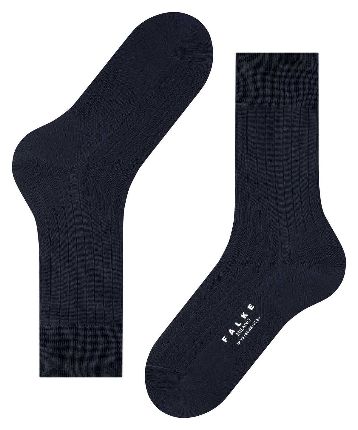 Falke Milano Socks Zokni Férfi Kék | UWHT-67851