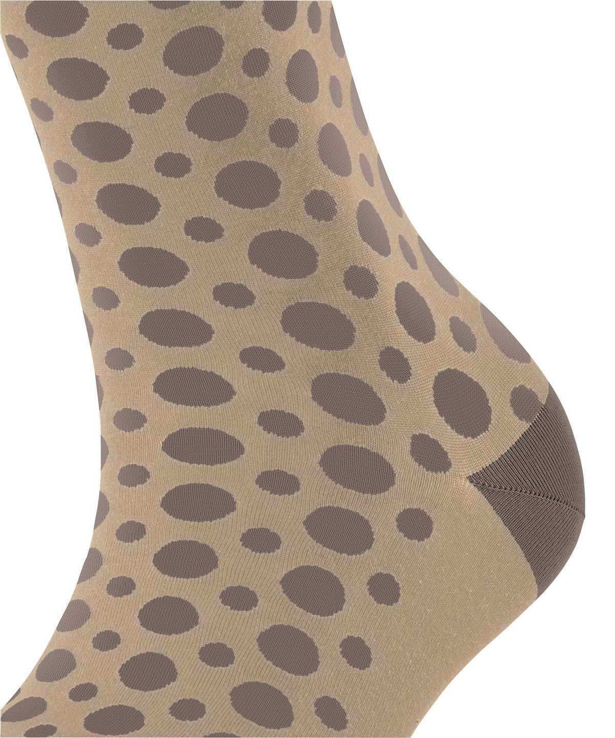 Falke Mirage Dot Socks Zokni Női Bézs | MESK-14962