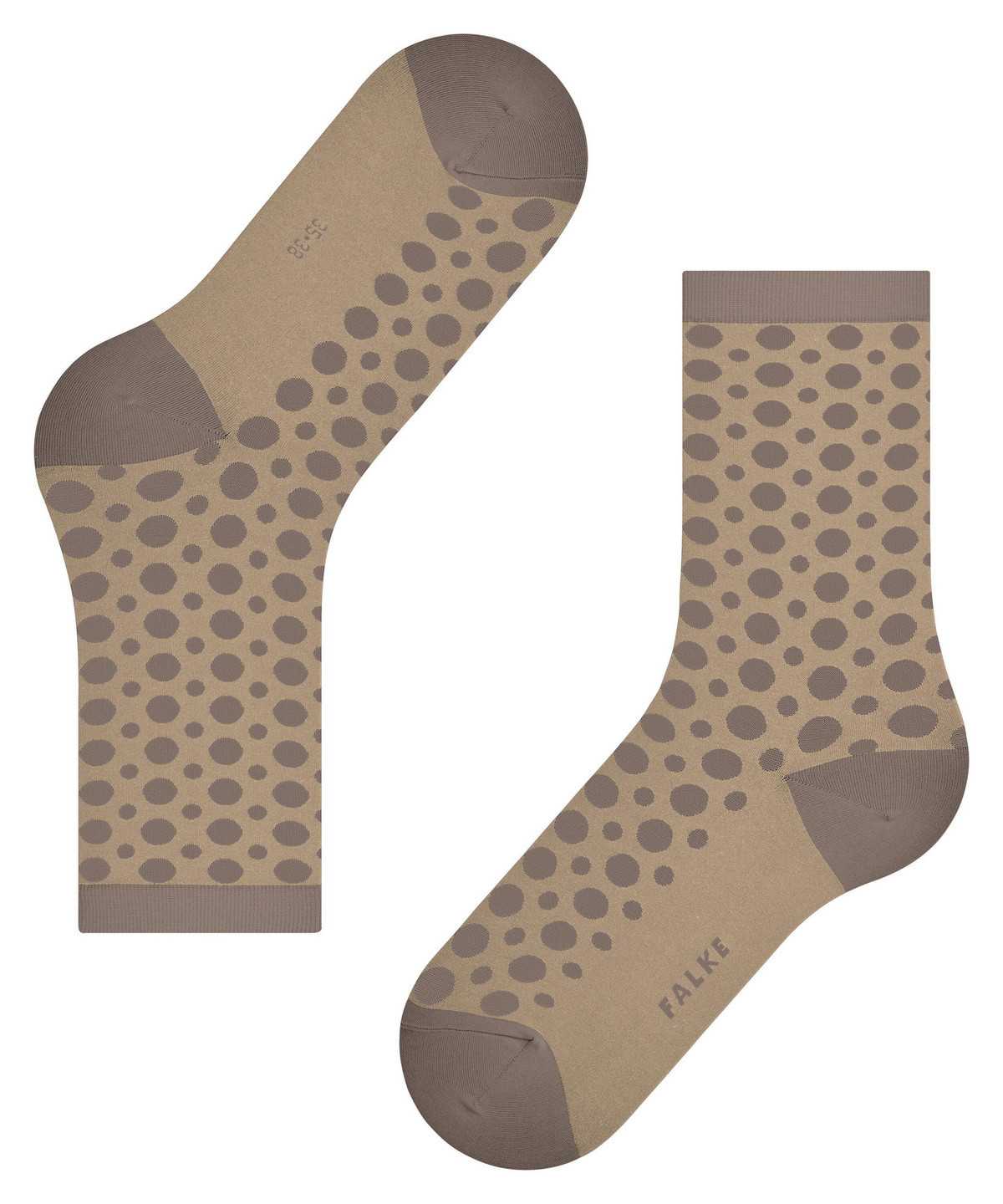 Falke Mirage Dot Socks Zokni Női Bézs | MESK-14962