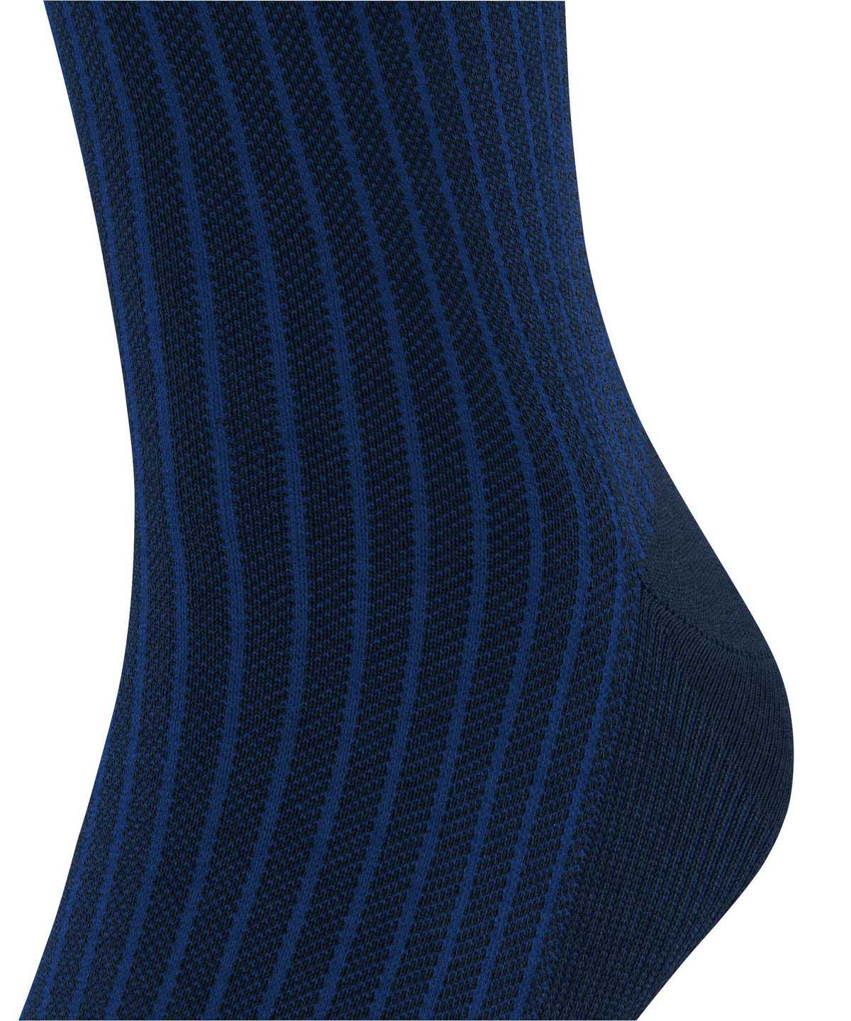 Falke Oxford Stripe Knee-high Socks Zokni Férfi Kék | QPFE-04178