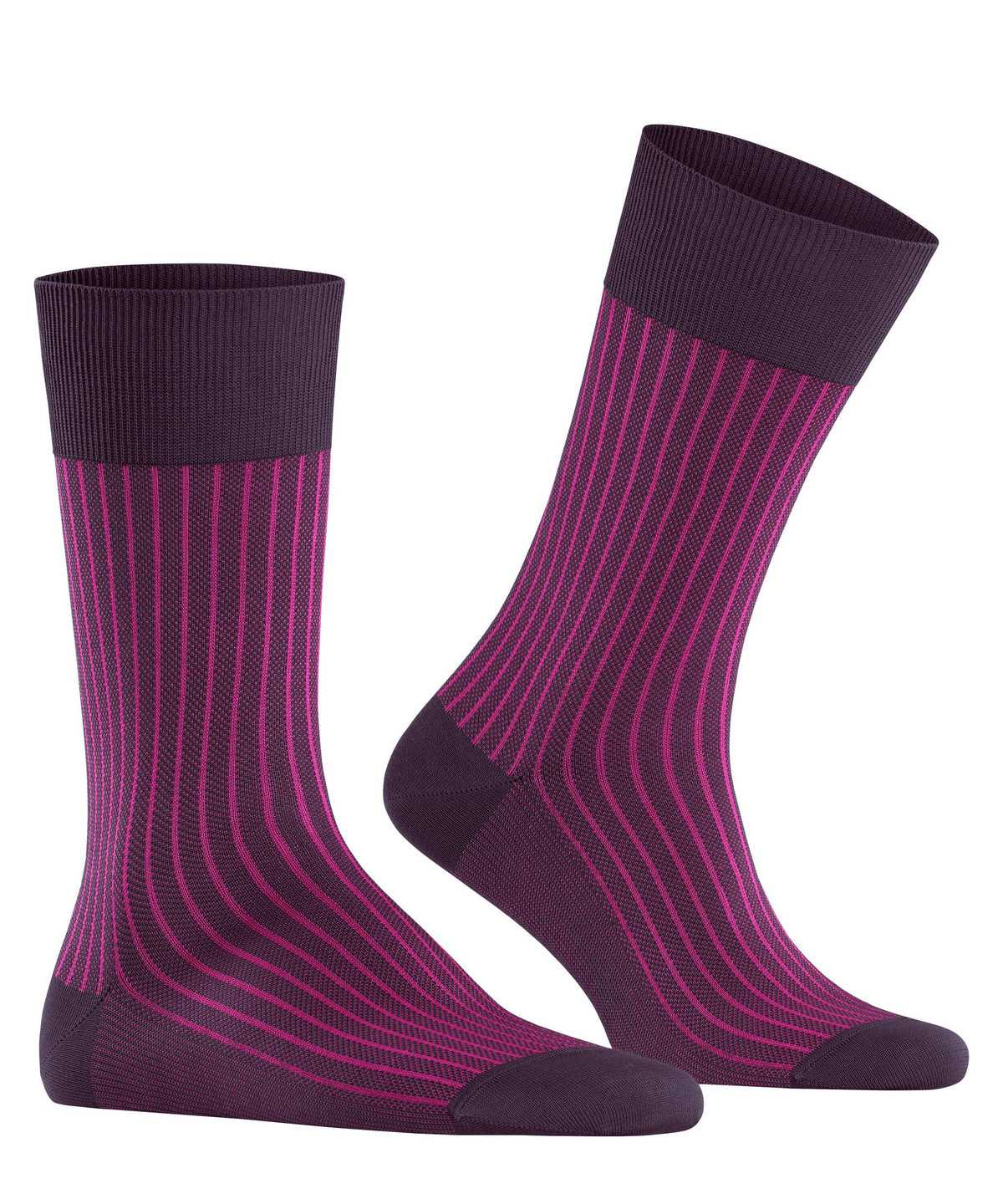 Falke Oxford Stripe Socks Zokni Férfi Lila | AVPY-36279