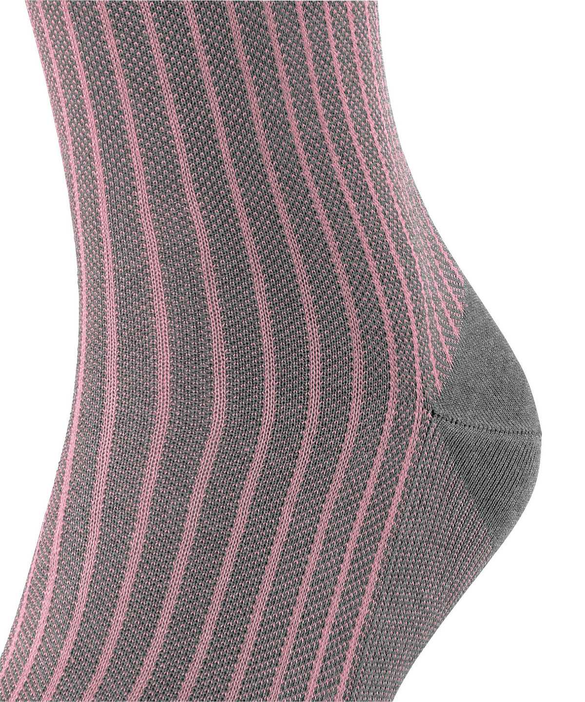 Falke Oxford Stripe Socks Zokni Férfi Szürke | TIKD-40836