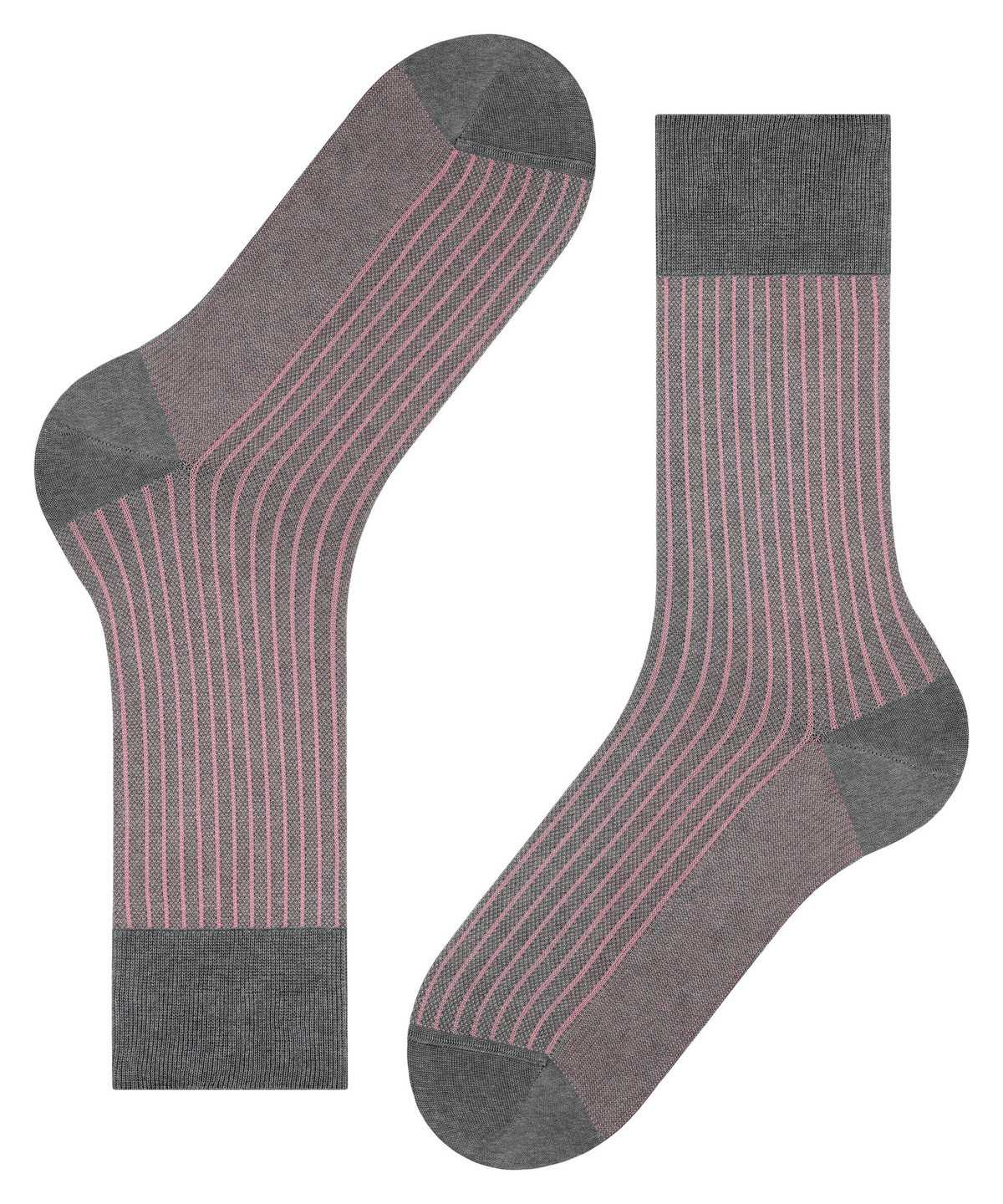 Falke Oxford Stripe Socks Zokni Férfi Szürke | TIKD-40836