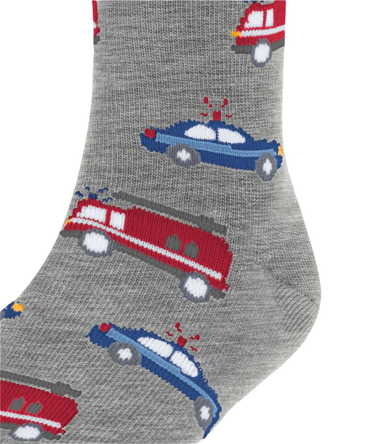 Falke Police and Fire Cars Socks Zokni Gyerek Szürke | RUVI-10537