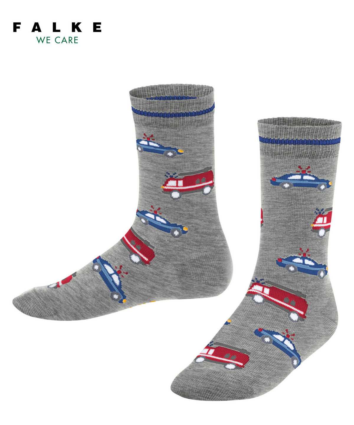 Falke Police and Fire Cars Socks Zokni Gyerek Szürke | RUVI-10537