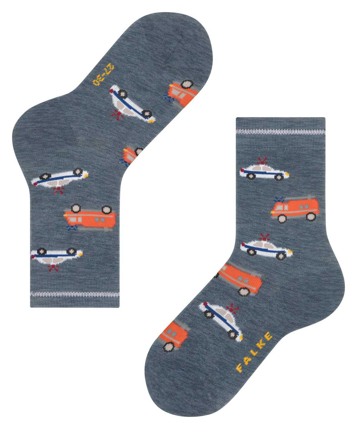 Falke Police and Fire Cars Socks Zokni Gyerek Kék | YOKE-42803