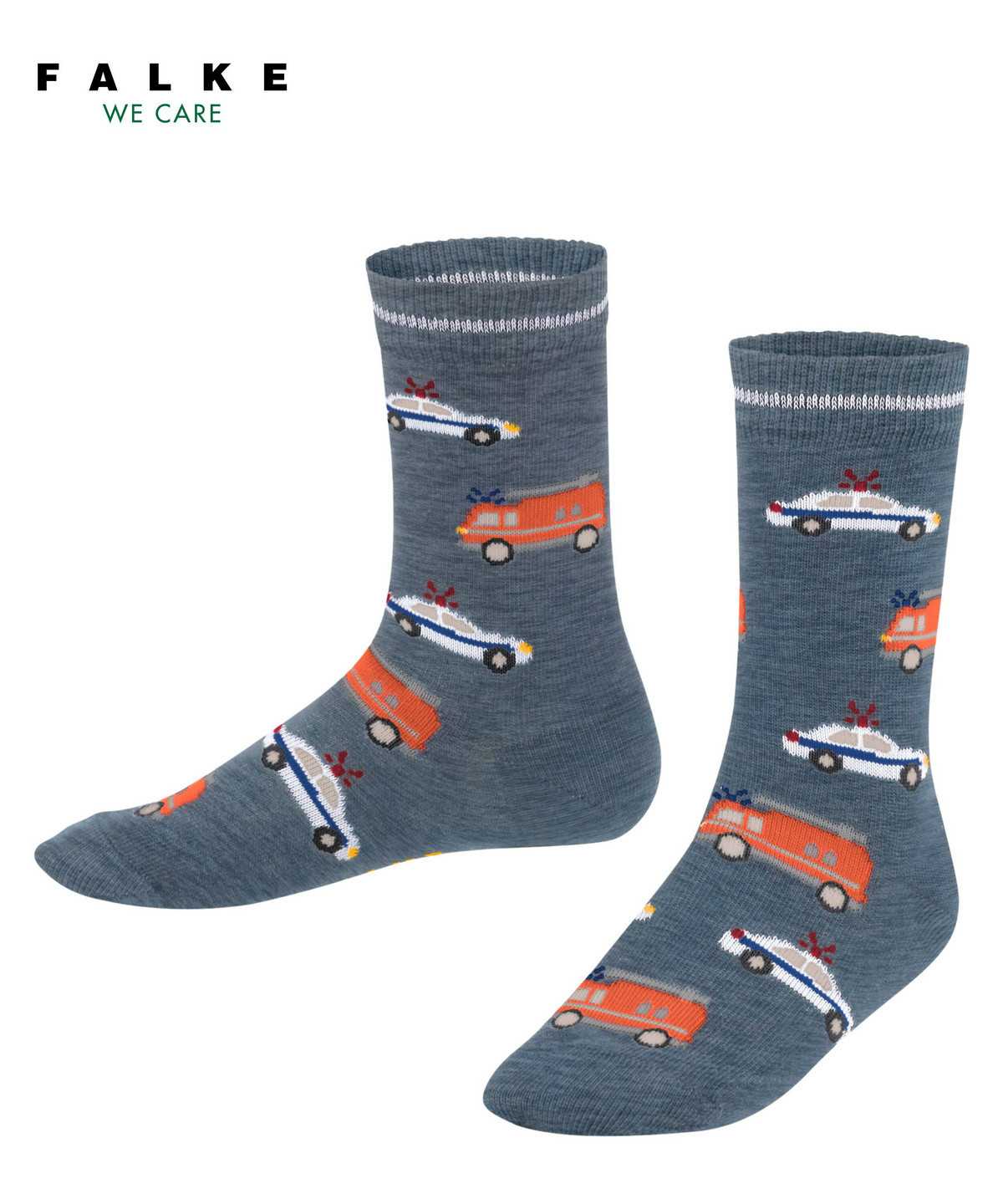 Falke Police and Fire Cars Socks Zokni Gyerek Kék | YOKE-42803