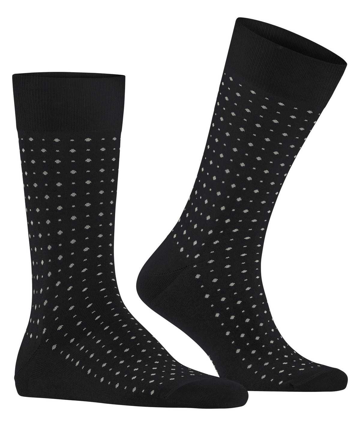 Falke Polished Dot Socks Zokni Férfi Fekete | VNDL-39402