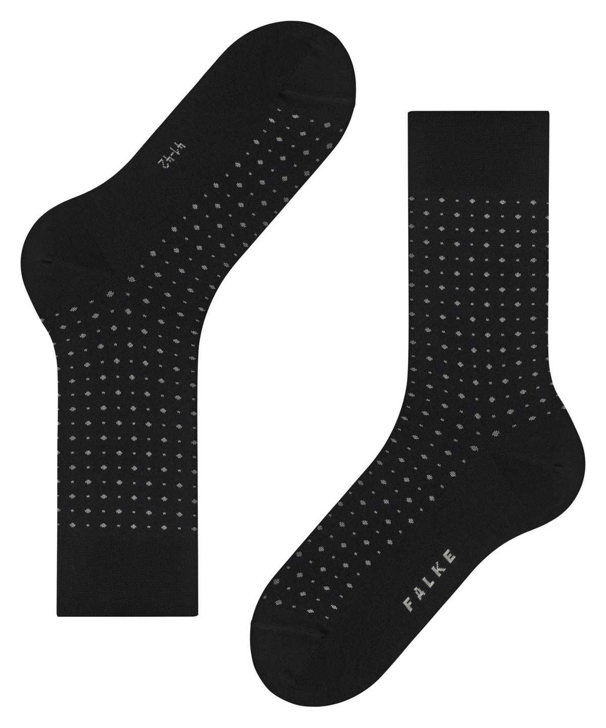 Falke Polished Dot Socks Zokni Férfi Fekete | VNDL-39402