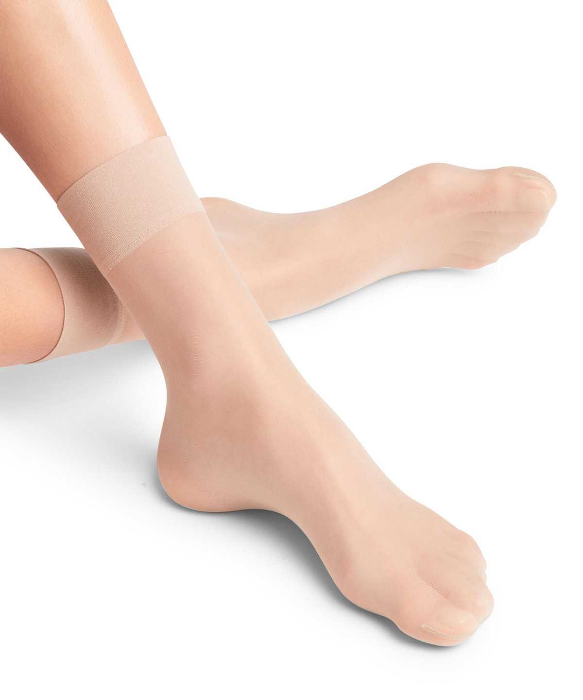 Falke Pure Matt 20 DEN Ankle socks Zokni Női Bézs | KVFI-71924