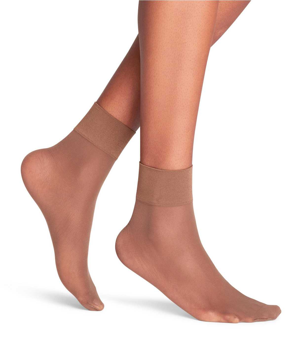 Falke Pure Matt 20 DEN Ankle socks Zokni Női Barna | WXOS-03174