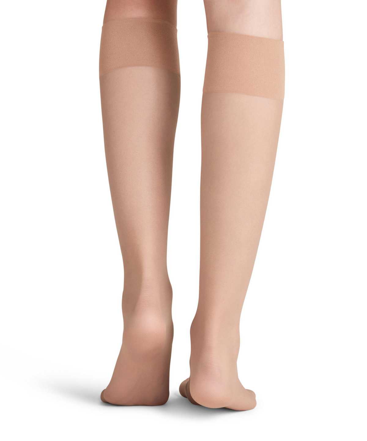 Falke Pure Matt 20 DEN Knee-high Socks Zokni Női Bézs | ICRB-45017