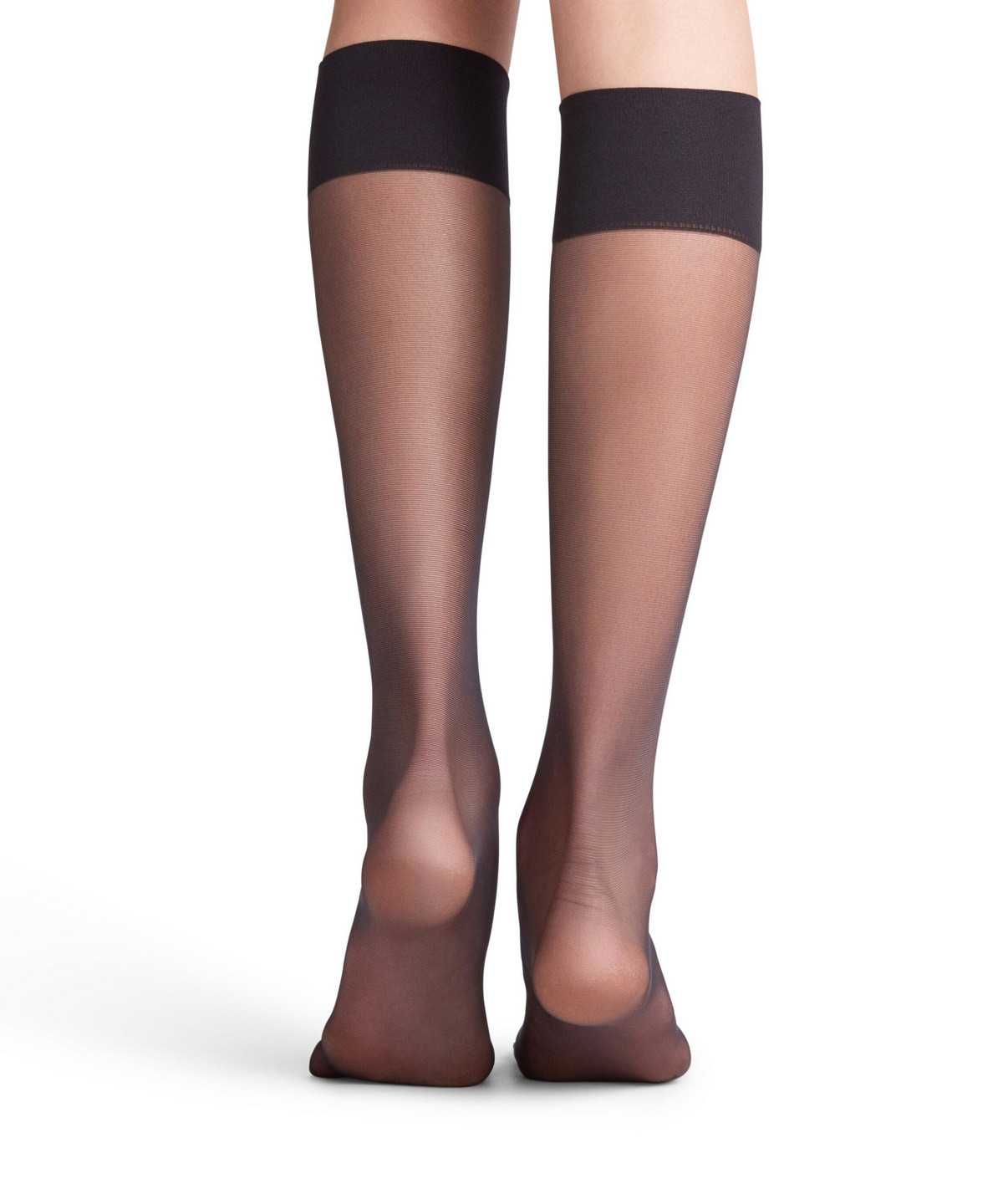 Falke Pure Matt 20 DEN Knee-high Socks Zokni Női Fekete | CSGX-46129