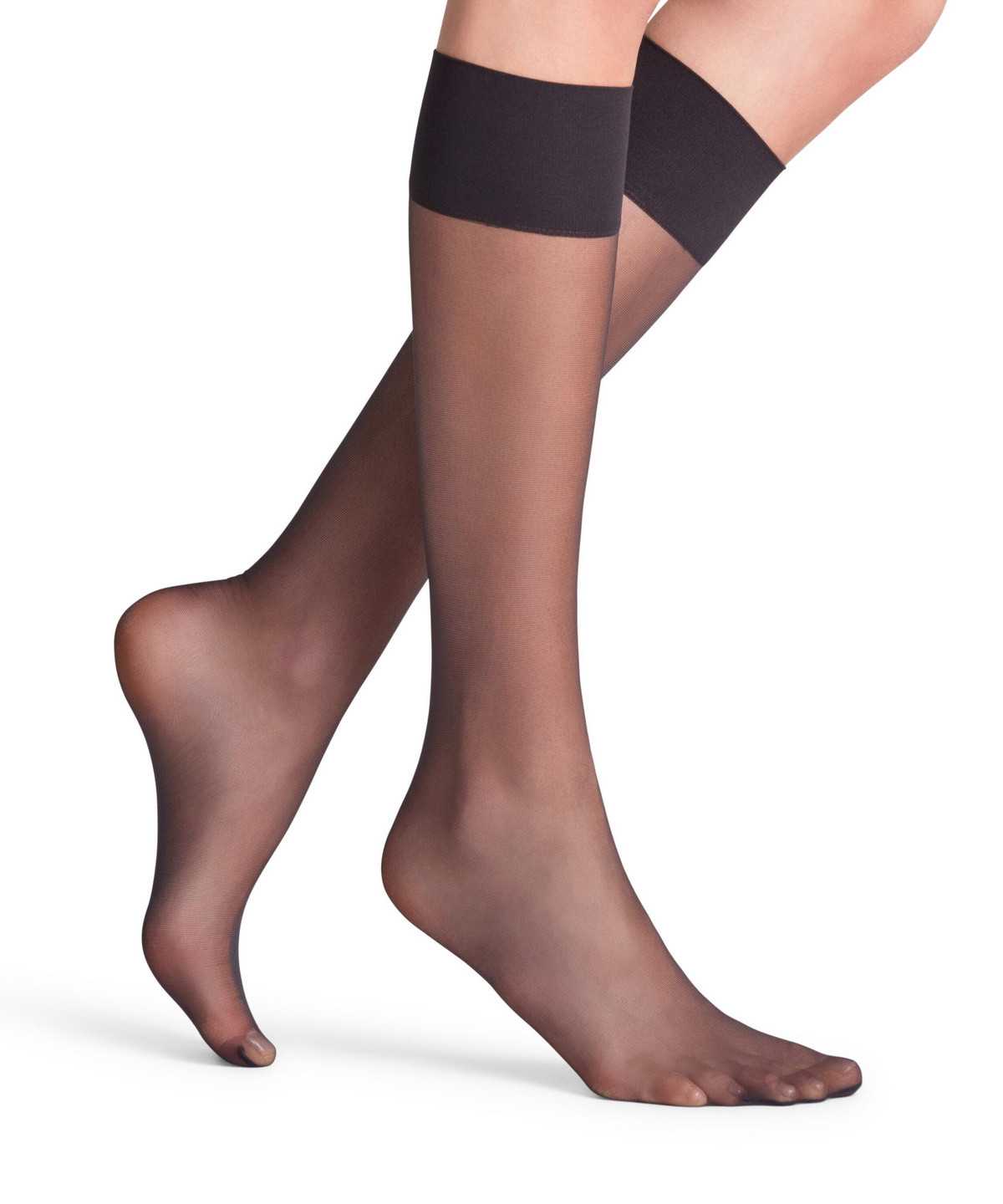 Falke Pure Matt 20 DEN Knee-high Socks Zokni Női Fekete | CSGX-46129