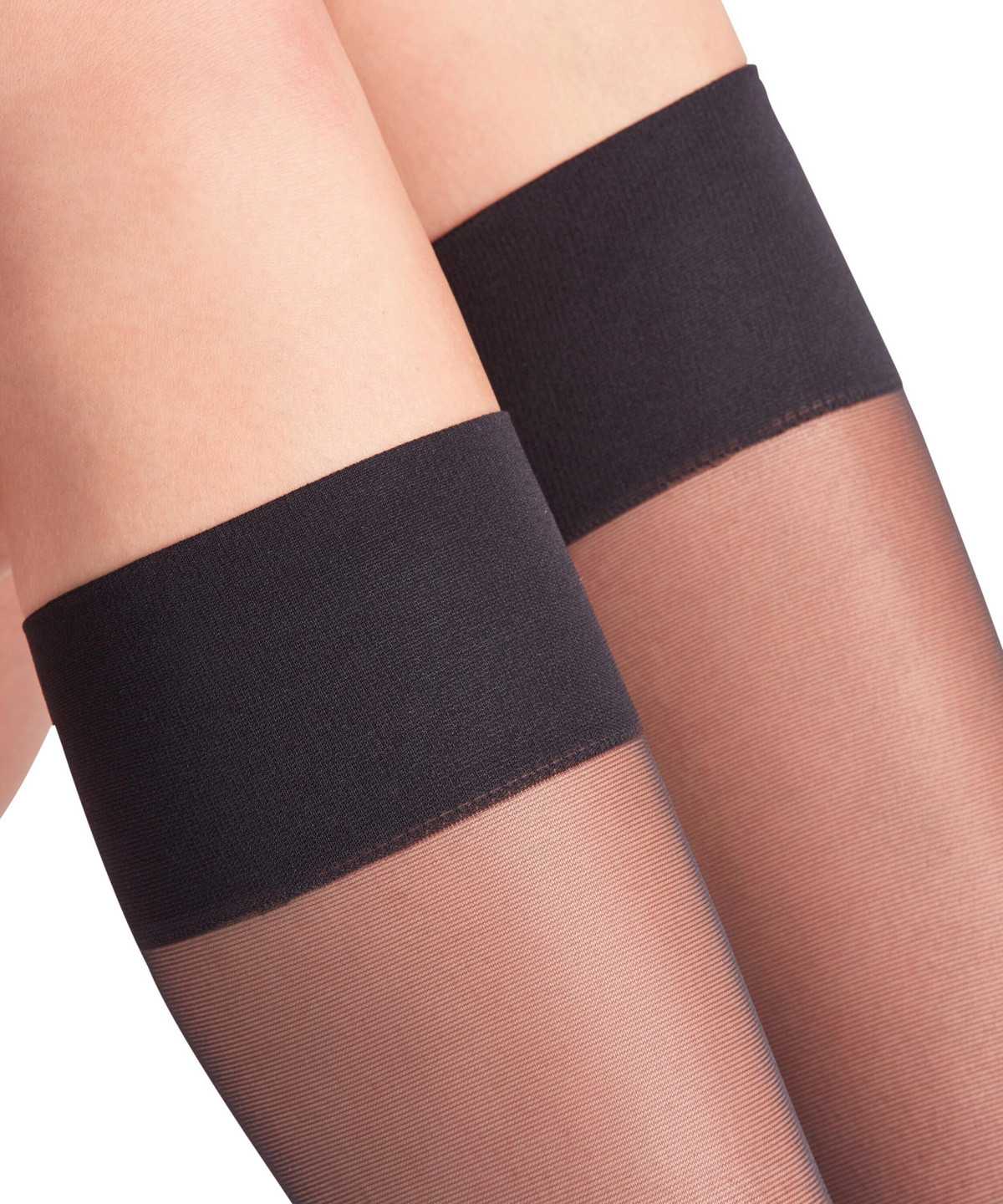 Falke Pure Matt 20 DEN Knee-high Socks Zokni Női Fekete | CSGX-46129