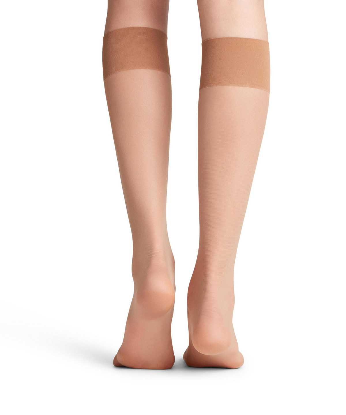 Falke Pure Matt 20 DEN Knee-high Socks Zokni Női Bézs | RTZN-20196