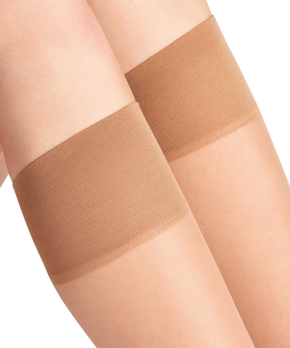 Falke Pure Matt 20 DEN Knee-high Socks Zokni Női Bézs | CVYZ-24570