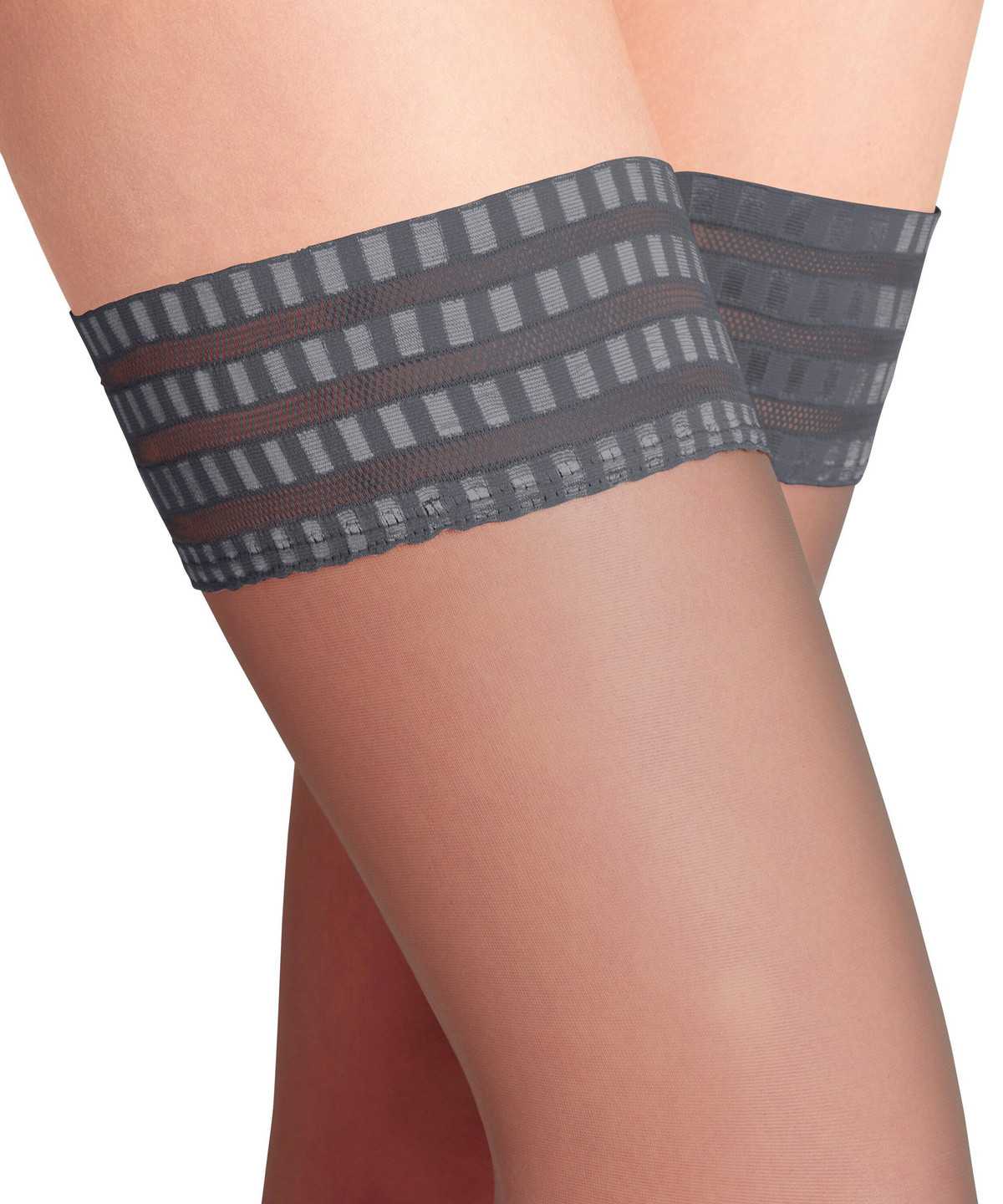 Falke Pure Matt 20 DEN Stay-ups Thigh Highs Női Kék | UWMO-30871