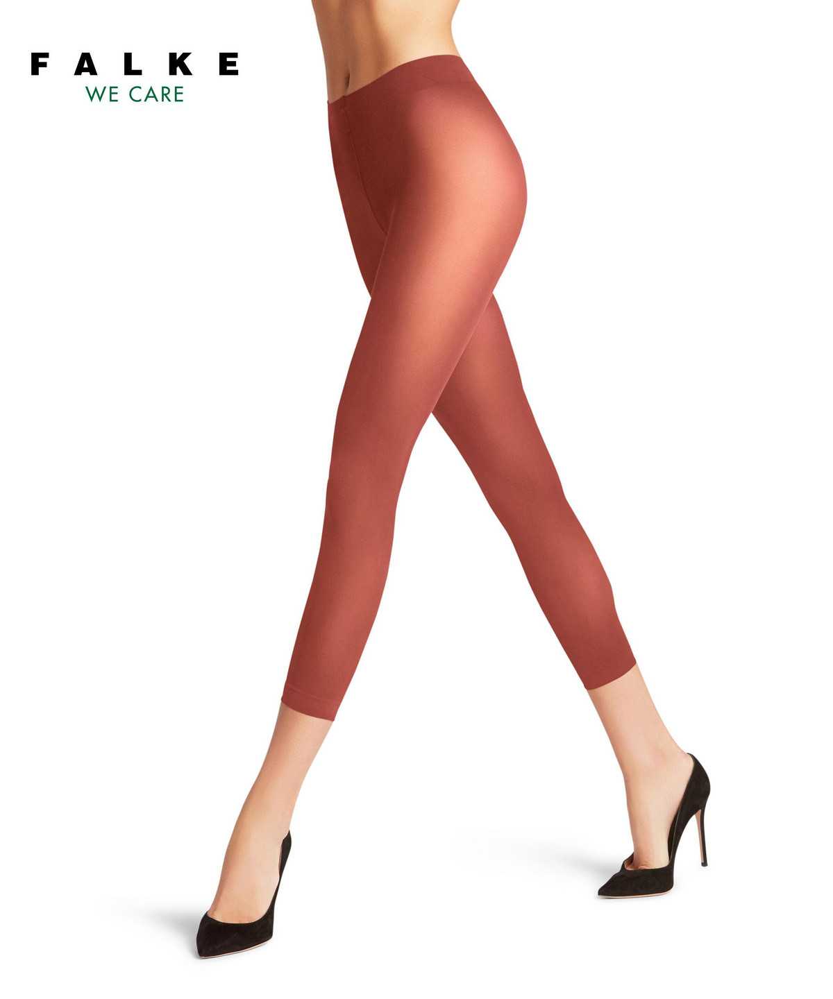 Falke Pure Matt 50 DEN Capri Leggings & Capri Női Piros | OEMV-56198