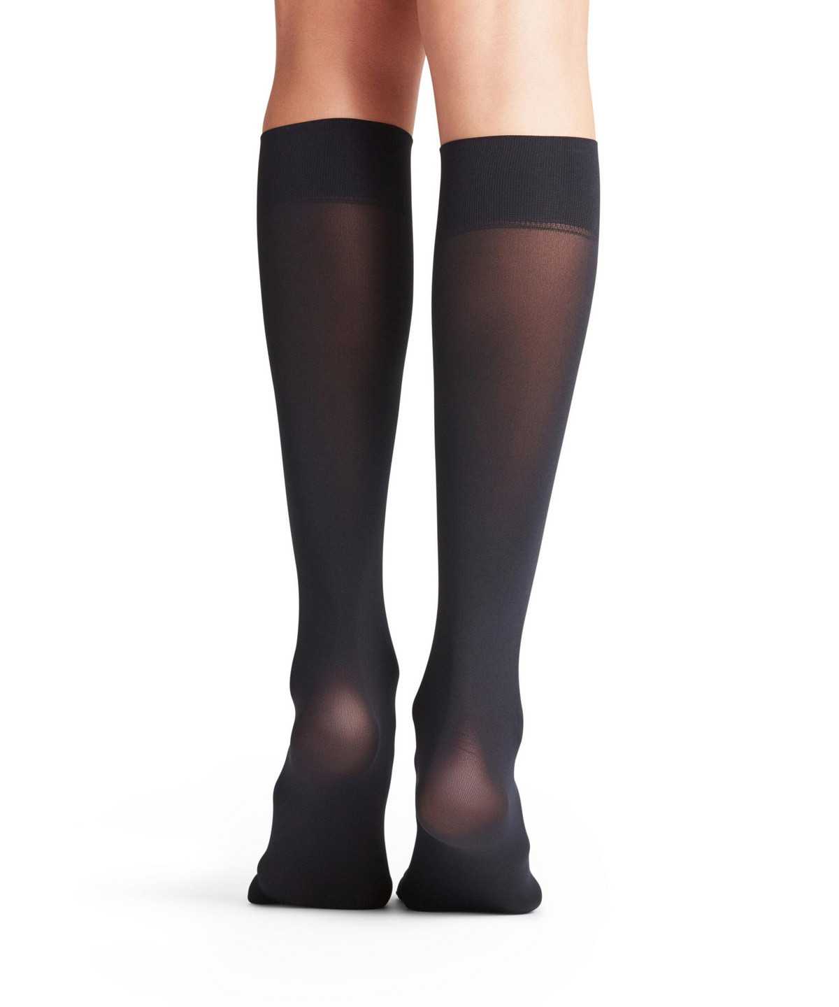 Falke Pure Matt 50 DEN Knee-high Socks Zokni Női Kék | VEHK-68915