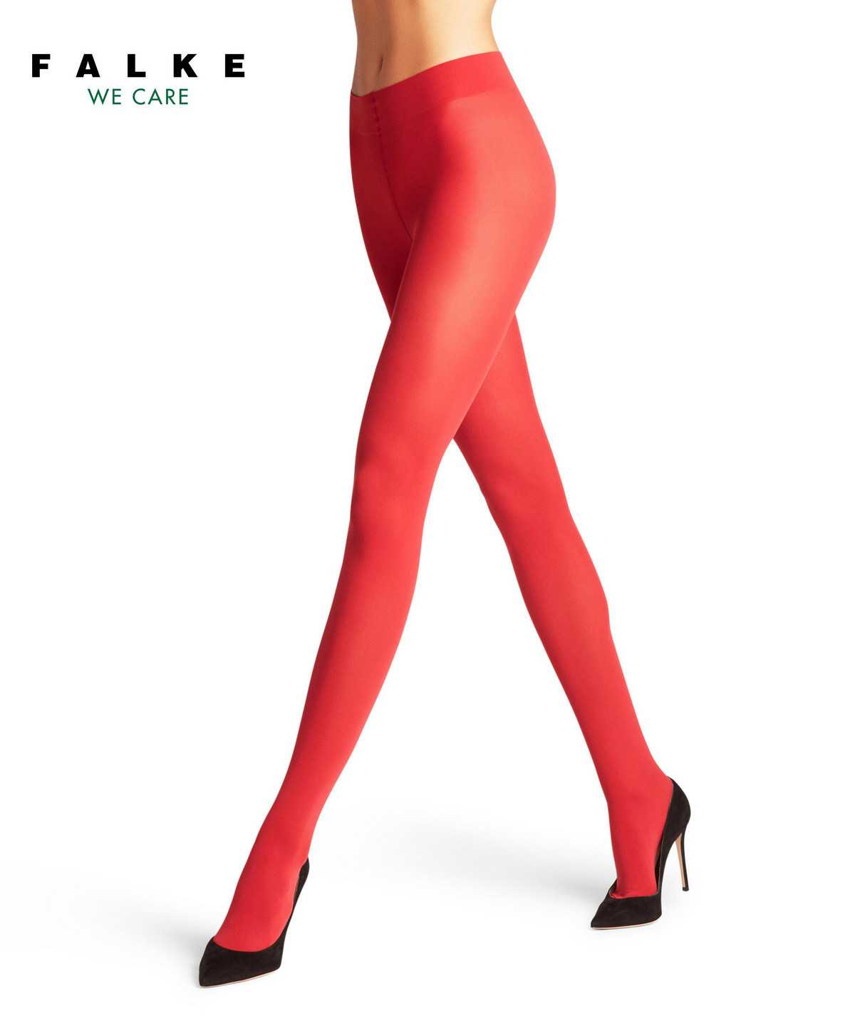 Falke Pure Matt 50 DEN Tights Tights Női Piros | ORUM-29451