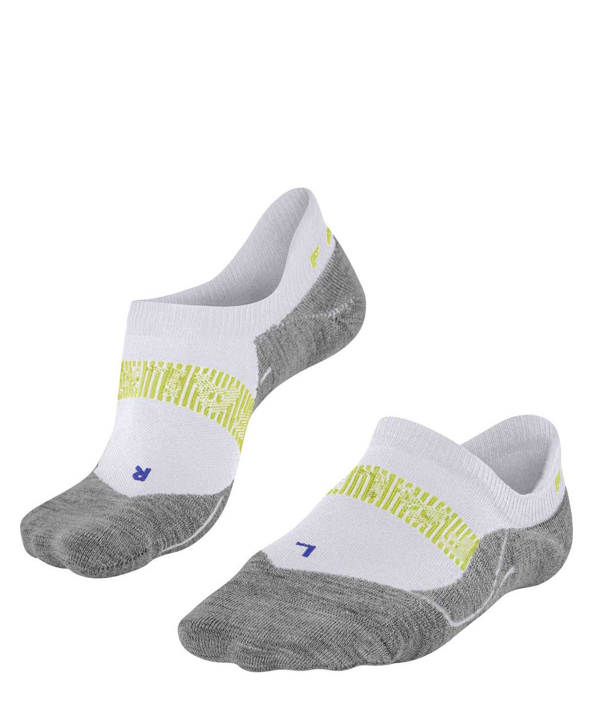 Falke RU4 Endurance Cool Invisible Running Invisibles No Show Socks Férfi Fehér | AWOL-93654