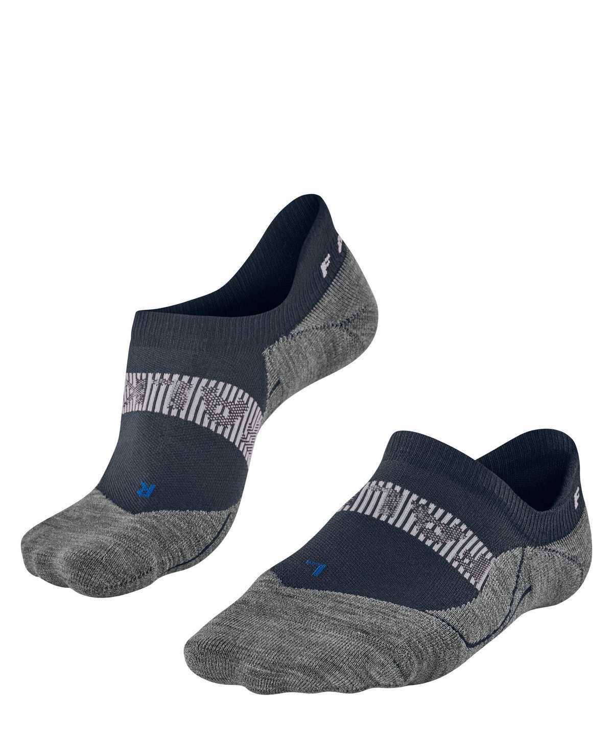 Falke RU4 Endurance Cool Invisible Running Invisibles No Show Socks Férfi Kék | VCAQ-17298