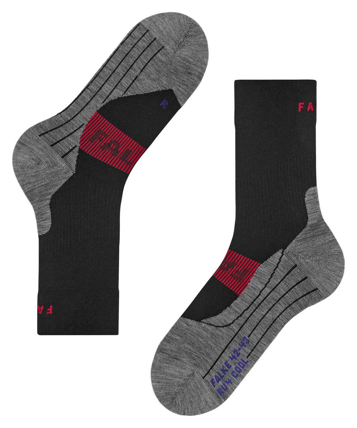 Falke RU4 Endurance Cool Running Socks Sports Socks Női Fekete | MNDC-38259