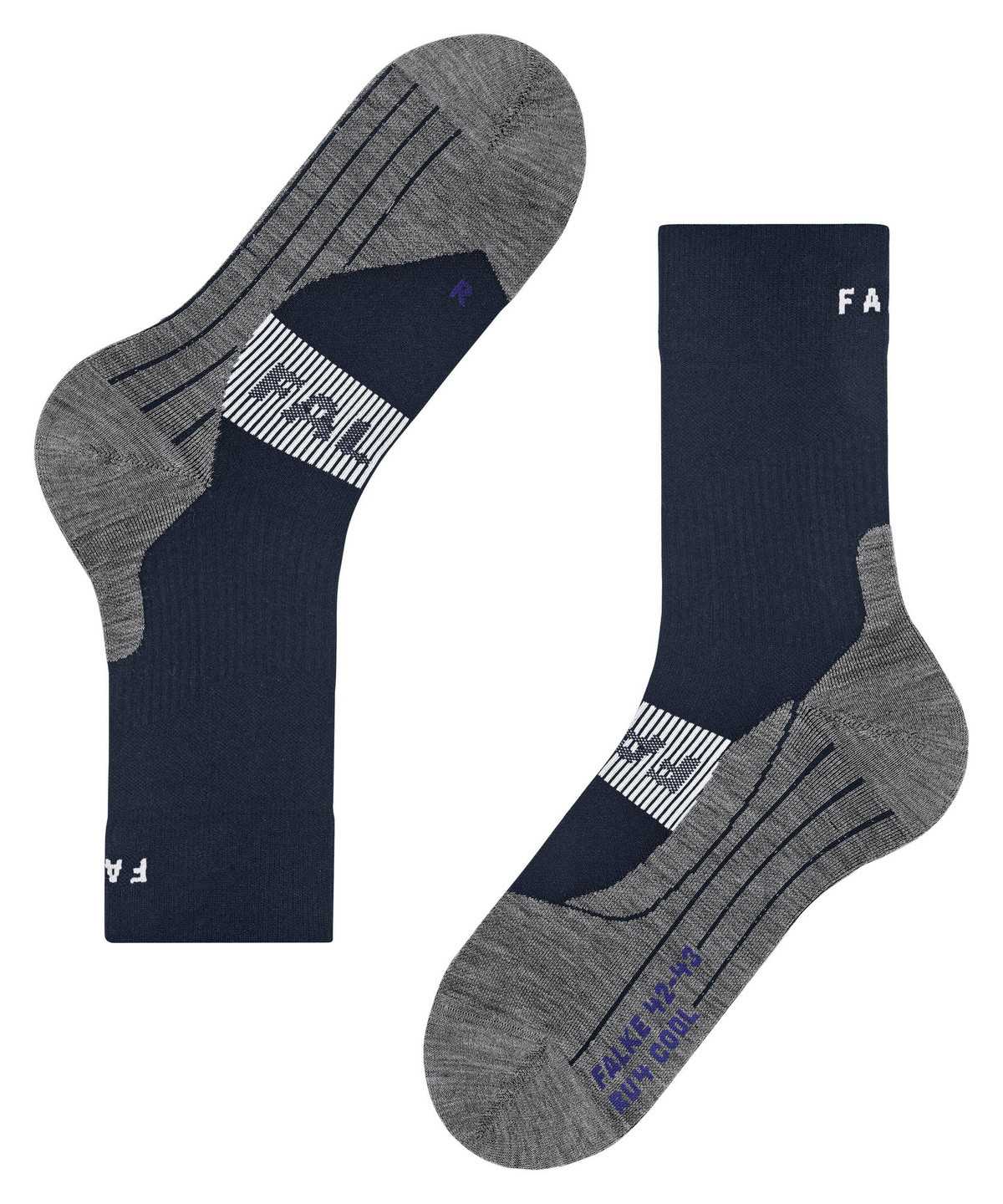 Falke RU4 Endurance Cool Running Socks Zokni Férfi Kék | VAER-59867