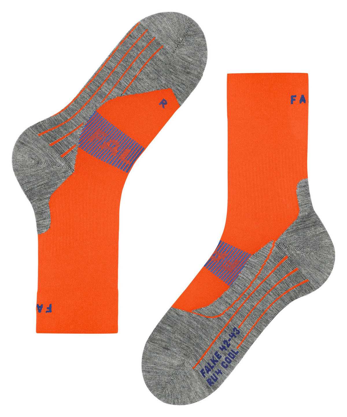 Falke RU4 Endurance Cool Running Socks Zokni Férfi Narancssárga | UFXI-74569