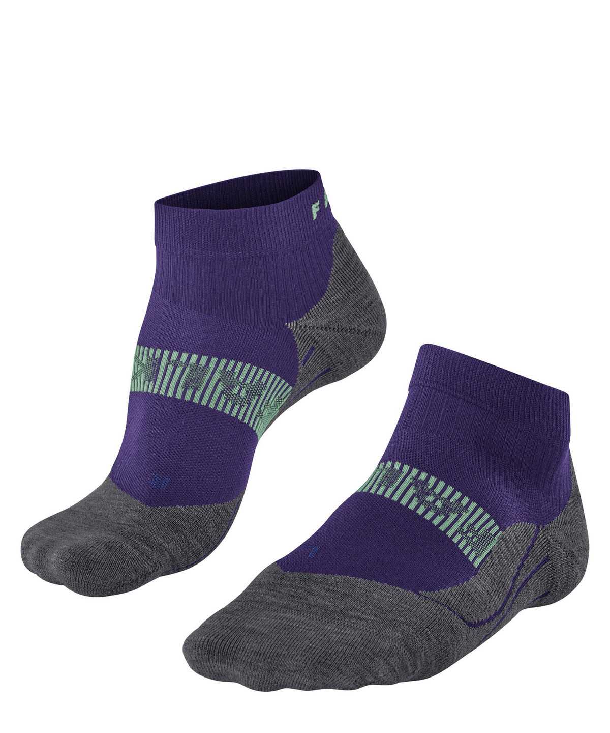 Falke RU4 Endurance Cool Short Running Short sock Sports Socks Női Lila | SMGL-98735