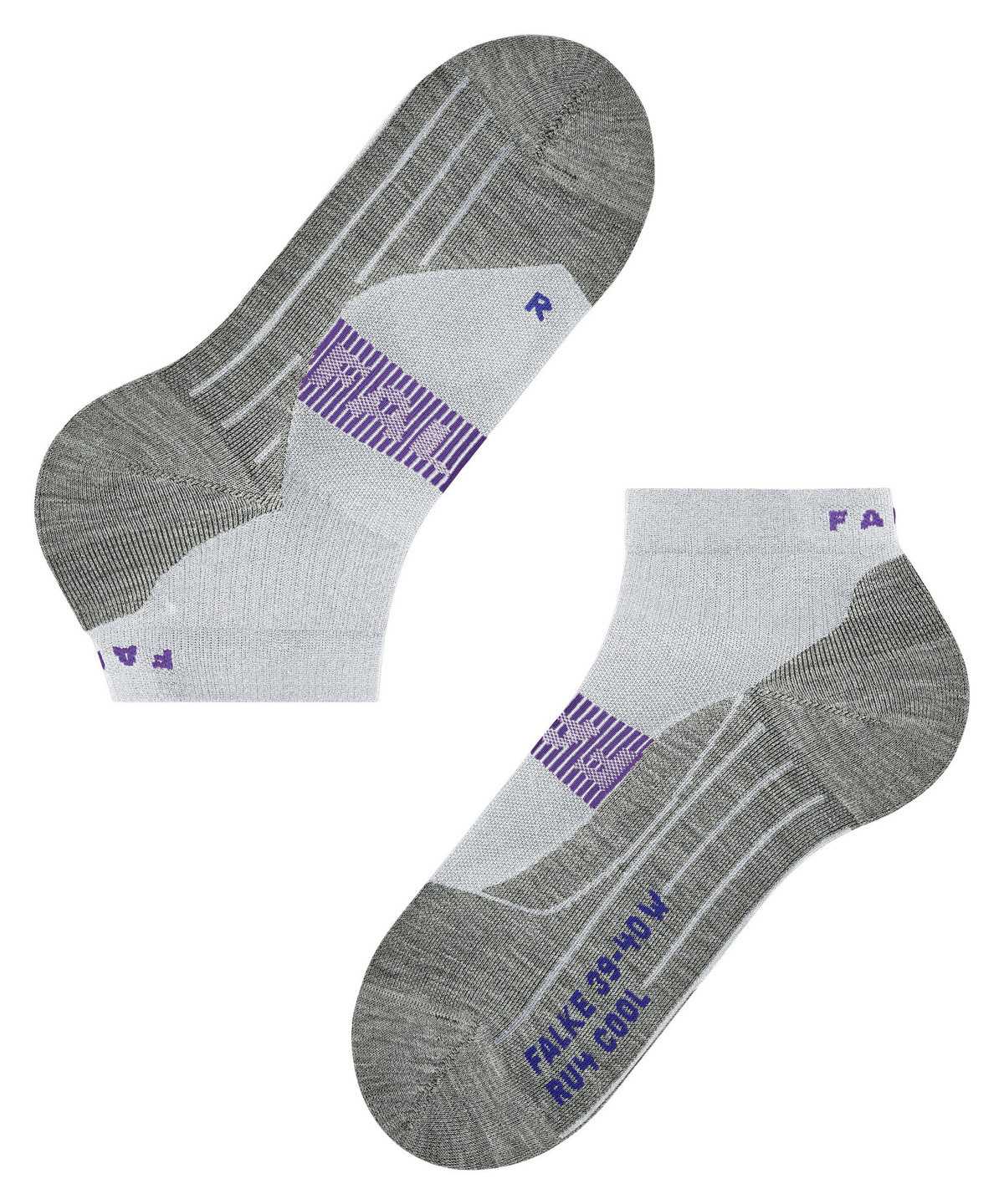 Falke RU4 Endurance Cool Short Running Short sock Sports Socks Női Fehér | LUER-75406