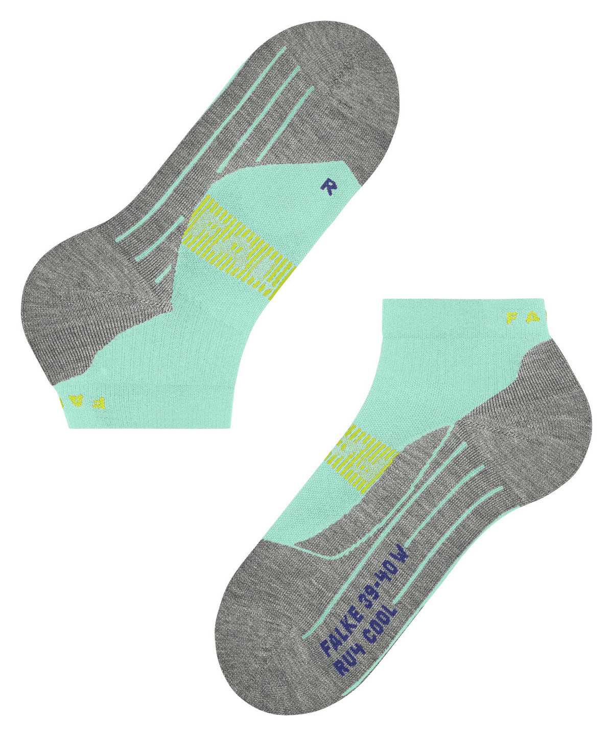 Falke RU4 Endurance Cool Short Running Short sock Sports Socks Női Zöld | KRZJ-49815