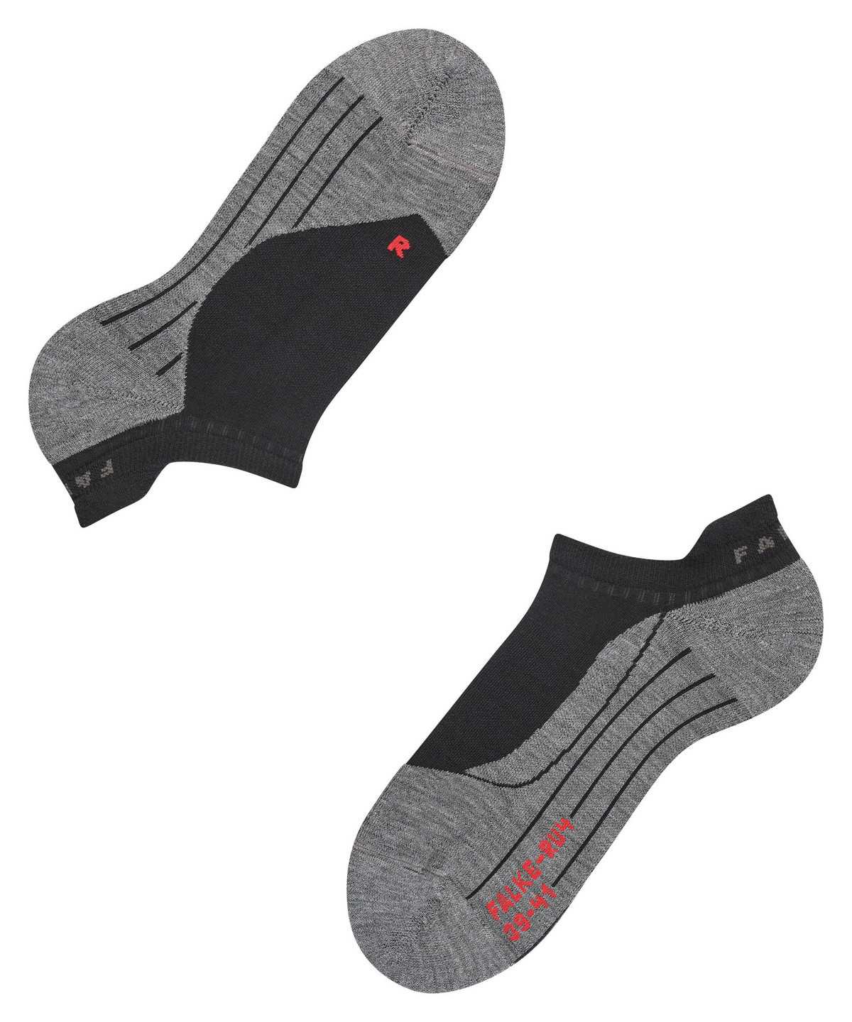 Falke RU4 Endurance Invisible Running Invisibles No Show Socks Férfi Fekete | JRYF-54612