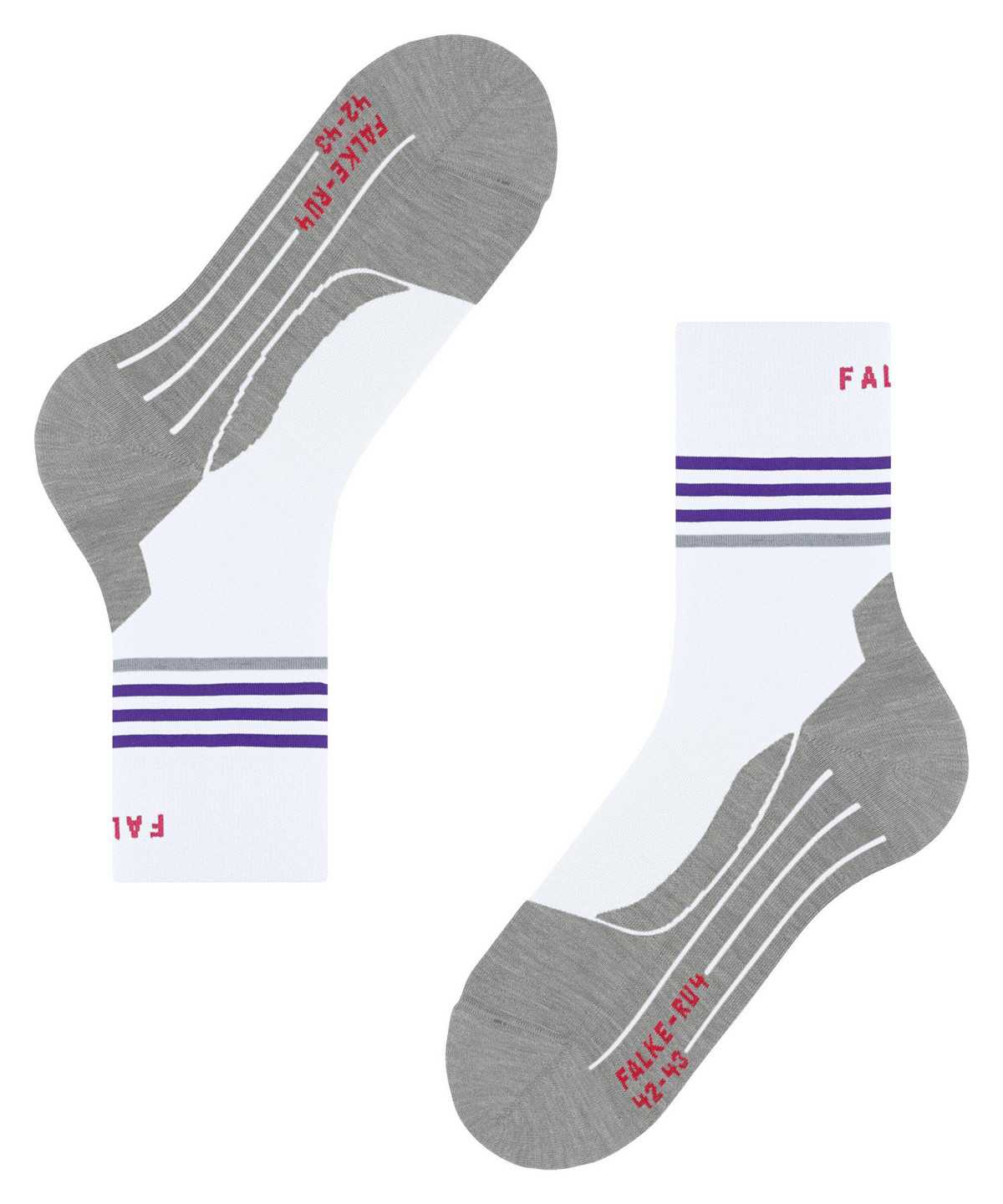 Falke RU4 Endurance Reflect Running Socks Sports Socks Női Fehér | LARY-32457