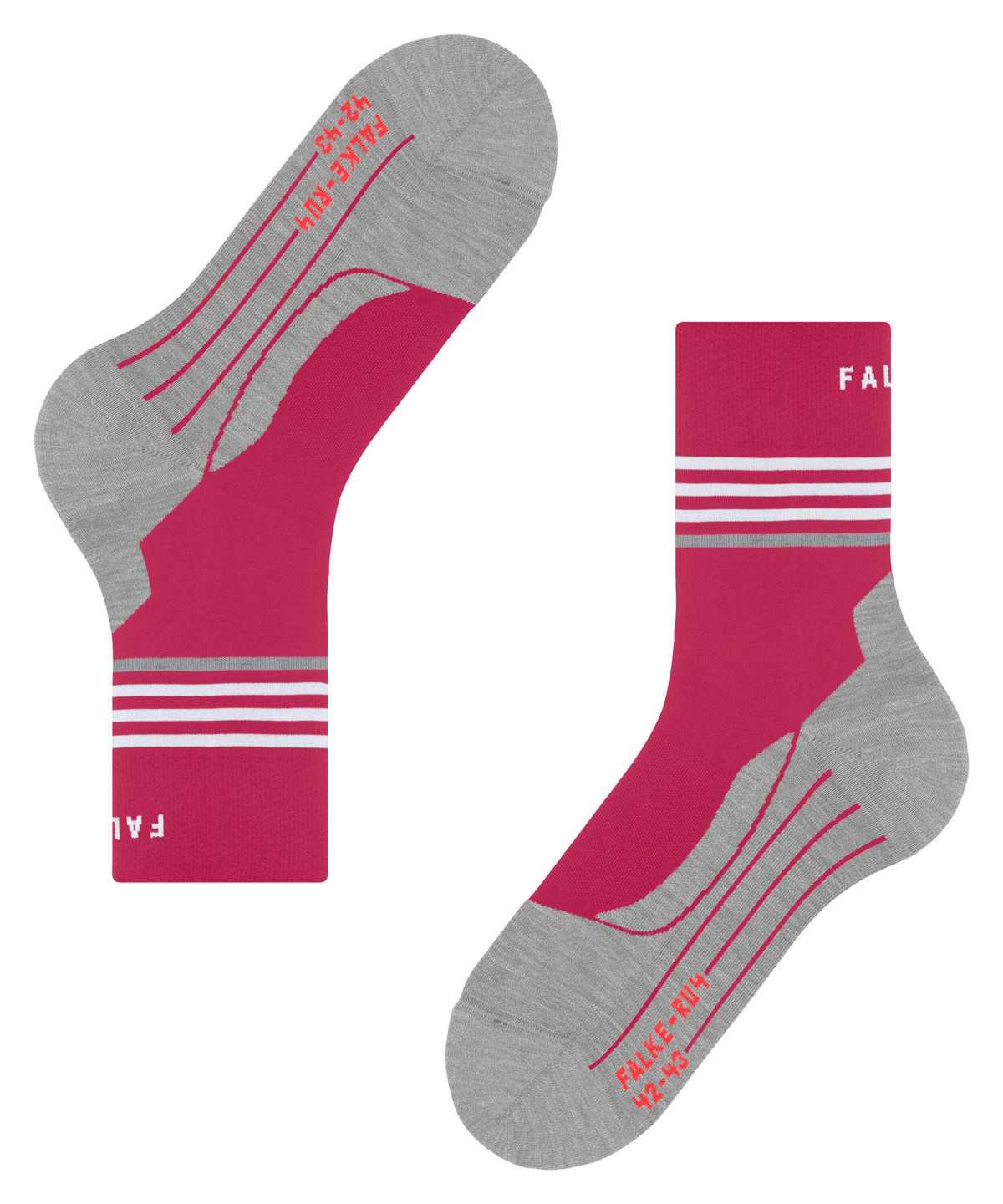 Falke RU4 Endurance Reflect Running Socks Sports Socks Női Piros | LOAC-54613