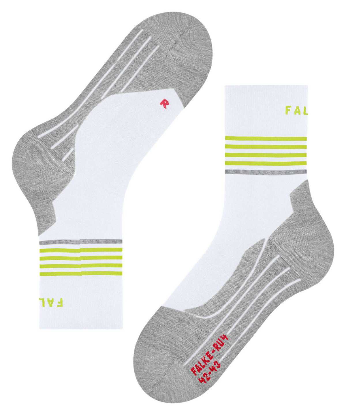 Falke RU4 Endurance Reflect Running Socks Zokni Férfi Fehér | XJPR-43827