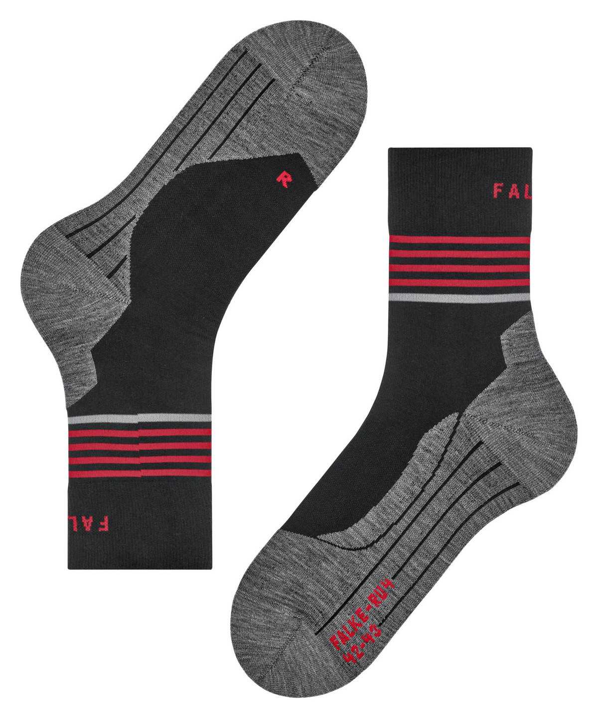 Falke RU4 Endurance Reflect Running Socks Zokni Férfi Fekete | IVWR-56804