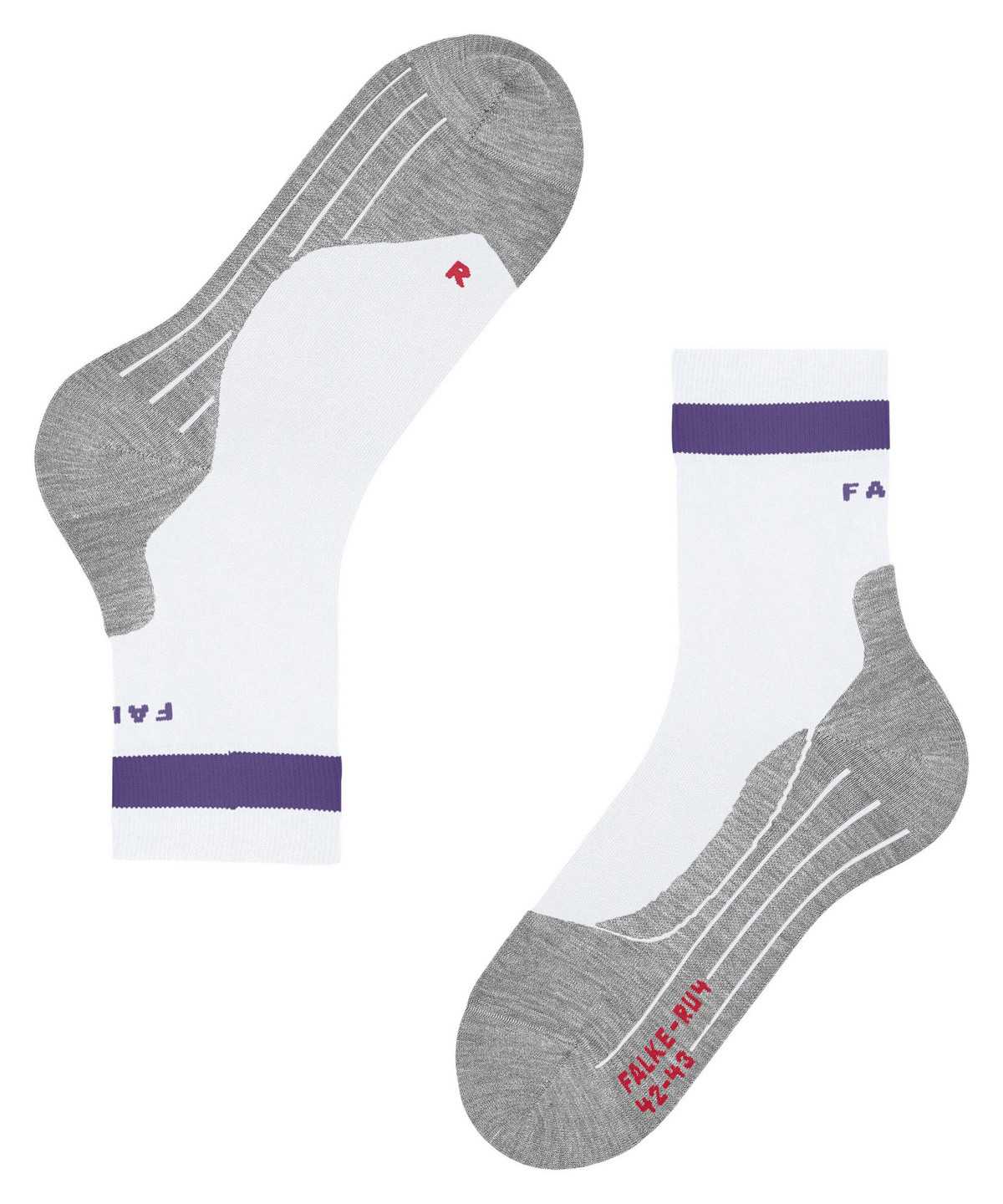 Falke RU4 Endurance Running Socks Sports Socks Női Fehér | ZBLF-35624