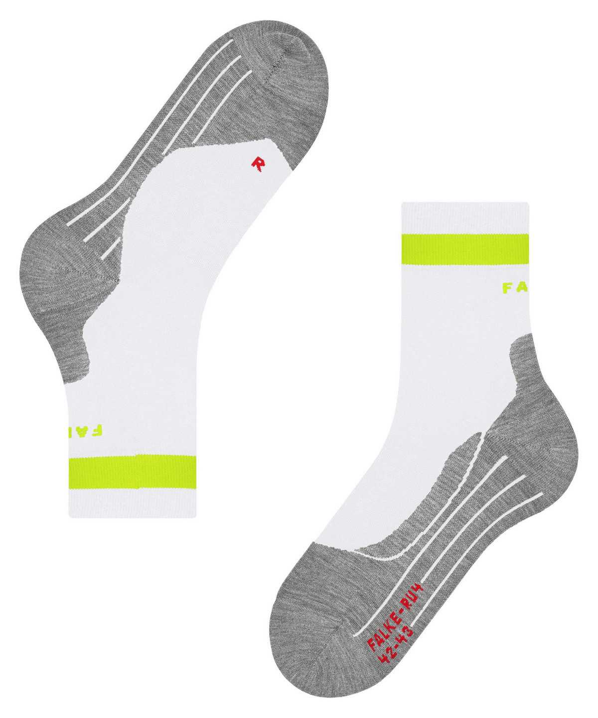 Falke RU4 Endurance Running Socks Zokni Férfi Fehér | RJBY-32918